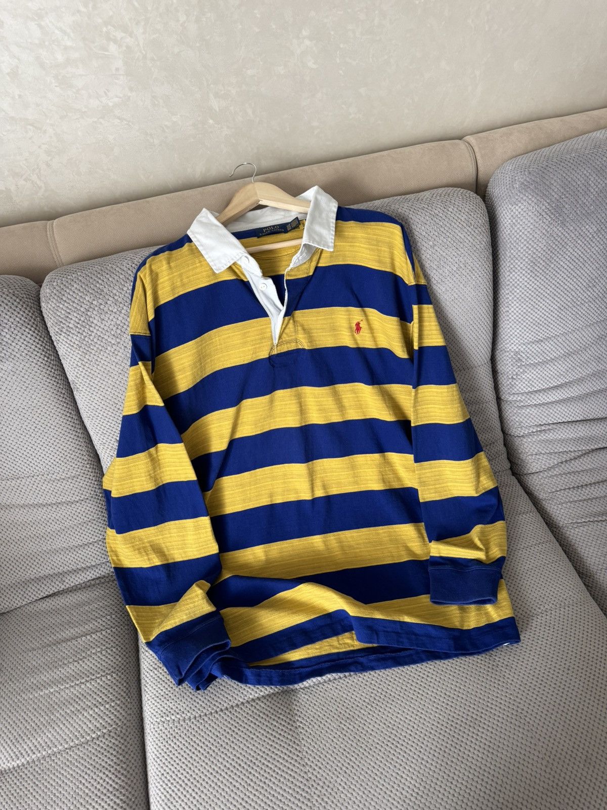 Polo Ralph Lauren Polo Ralph Lauren XXL Oversize Regby Longsleeve Polo Size US XXL / EU 58 / 5 - 2 Thumbnail