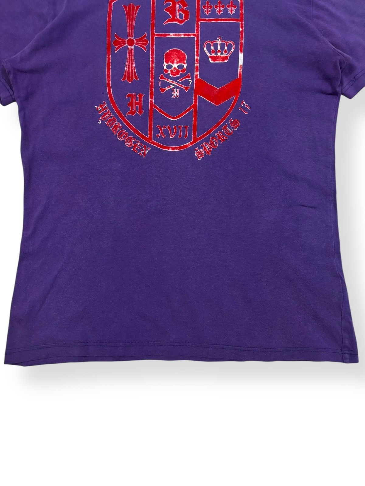 HYDROGEN Vintage 2000s Hydrogen Red Crest Graphic T-shirt Size US M / EU 48-50 / 2 - 5 Thumbnail