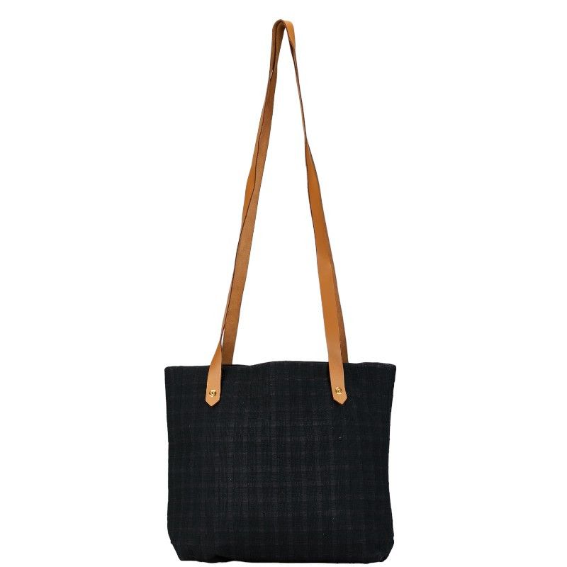 Hermes Hermes Hermes Canvas Leather Amedaba Tote Bag Canvas Tote Bag in Very Good Condition Size ONE SIZE - 1 Thumbnail