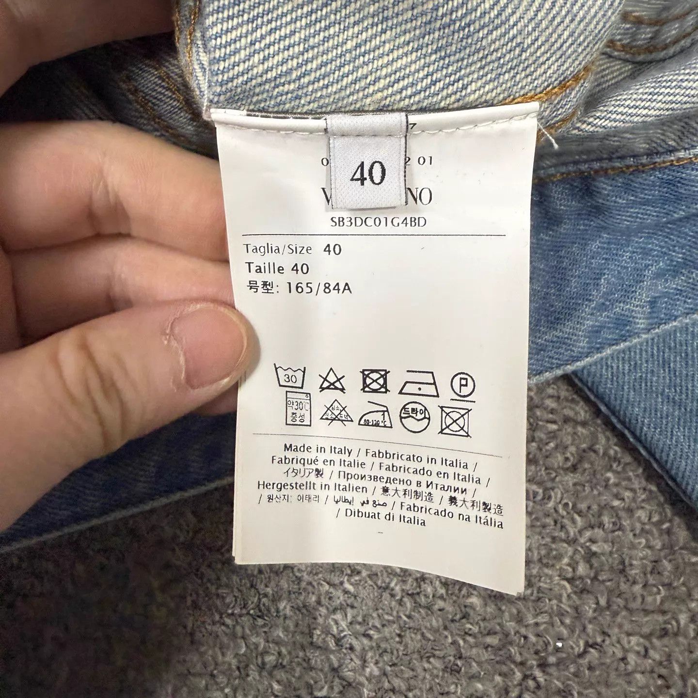 Valentino Valentino Big Chest Logo Denim Jacket 40 99 New Size S / US 4 / IT 40 - 4 Thumbnail