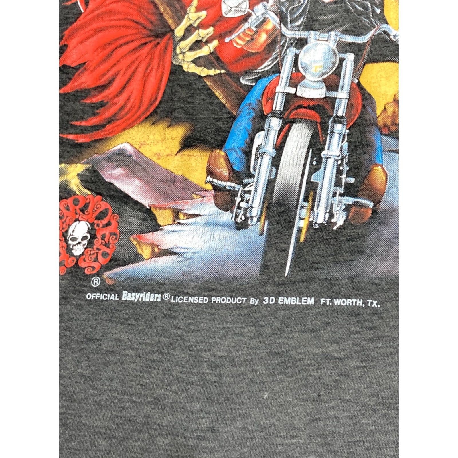 Harley Davidson VINTAGE Harley-Davidson T-Shirt 3D Emblem Easyriders Invitational 1989 Hells Angels LG Mens Shirt Black 3D Emblem Ang el Size US L / EU 52-54 / 3 - 3 Thumbnail