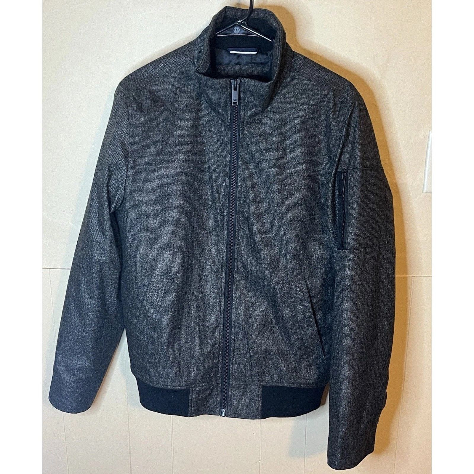 Dockers Docker's Men's Small Black Full Zip Up Bomber Jacket Size US S / EU 44-46 / 1 - 1 Thumbnail