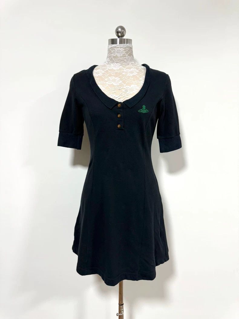 Vivienne Westwood Vivienne Westwood size2 Black green or embroidered polo col Size S / US 4 / IT 40 - 1 Thumbnail