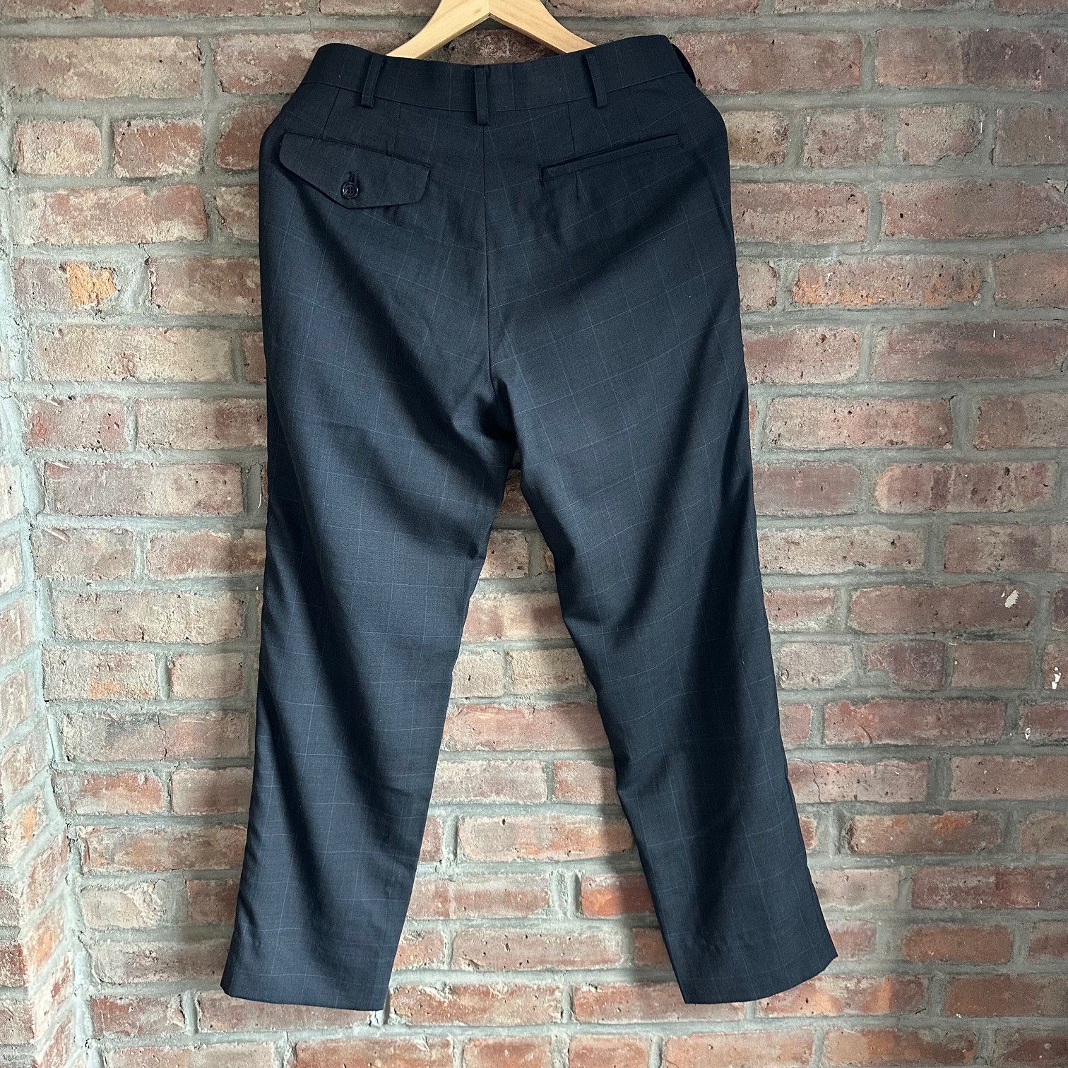 Comme des Garcons Homme Deux Grey Wool Check Trousers AD2019 Size US 30 / EU 46 - 3 Thumbnail
