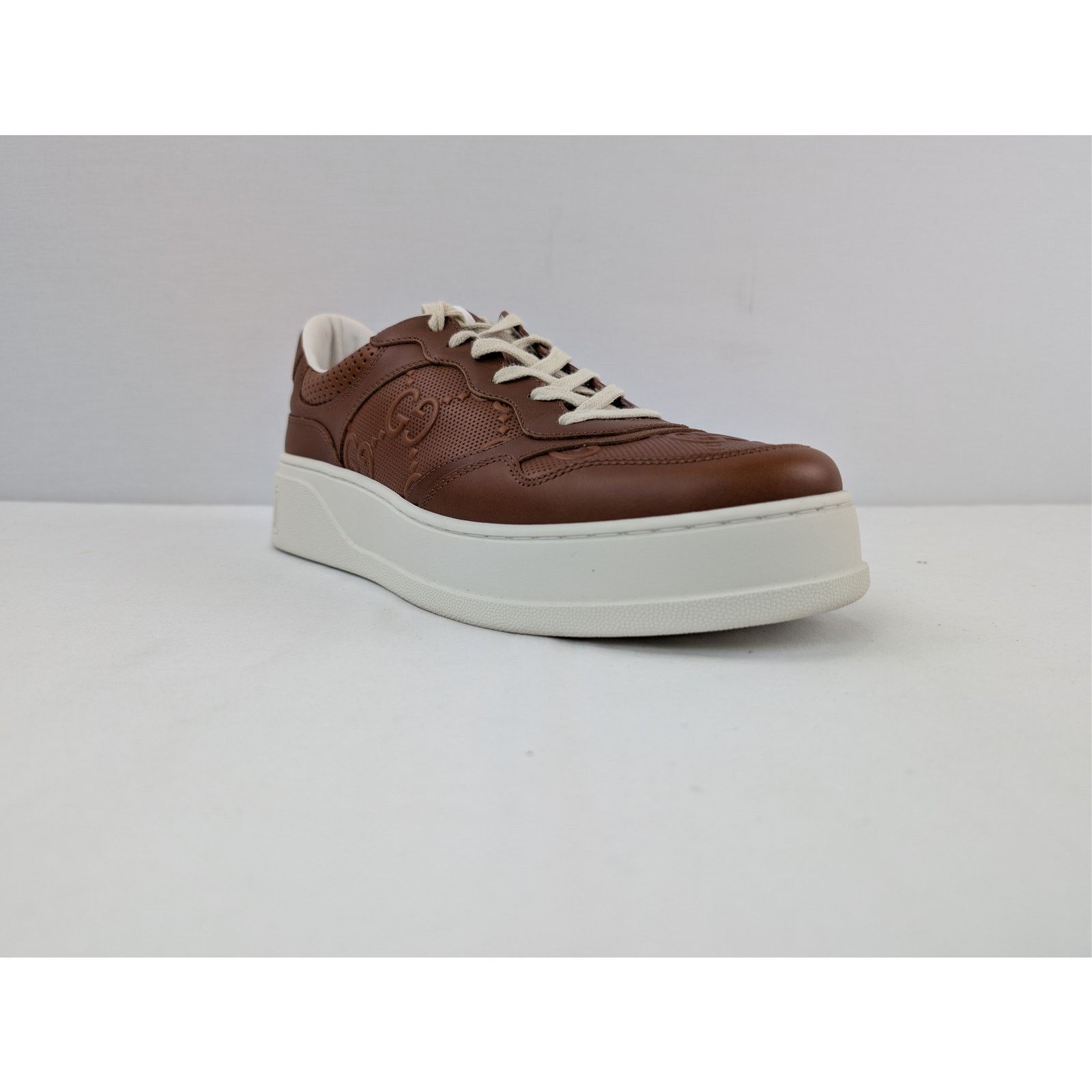 Gucci o1rshd1 Low Top Sneakers in Brown with White Sole Size US 12 / EU 45 - 2 Thumbnail