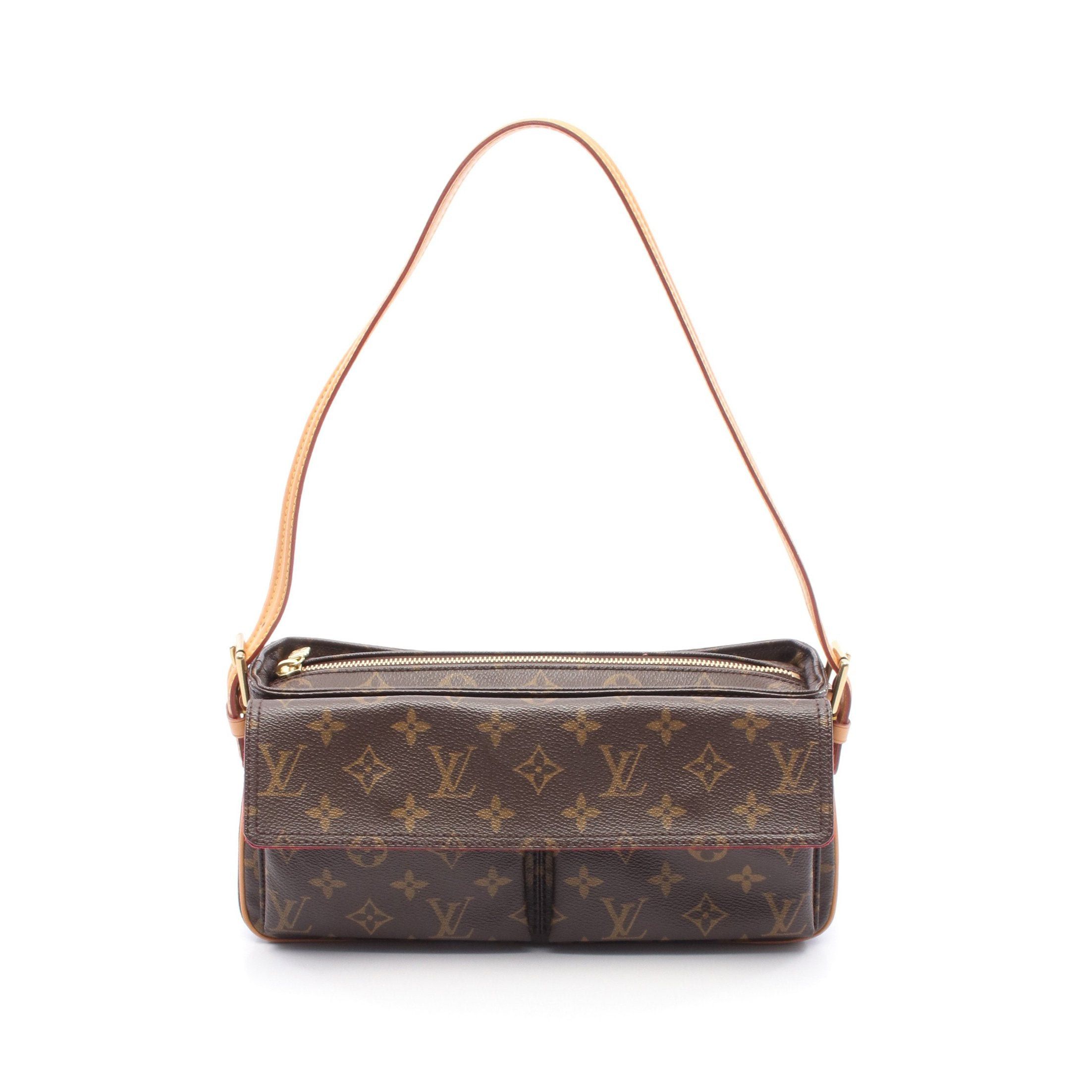 Louis Vuitton Louis Vuitton Vivacite Mm Monogram Shoulder Bag Leather Brown Size ONE SIZE - 1 Thumbnail