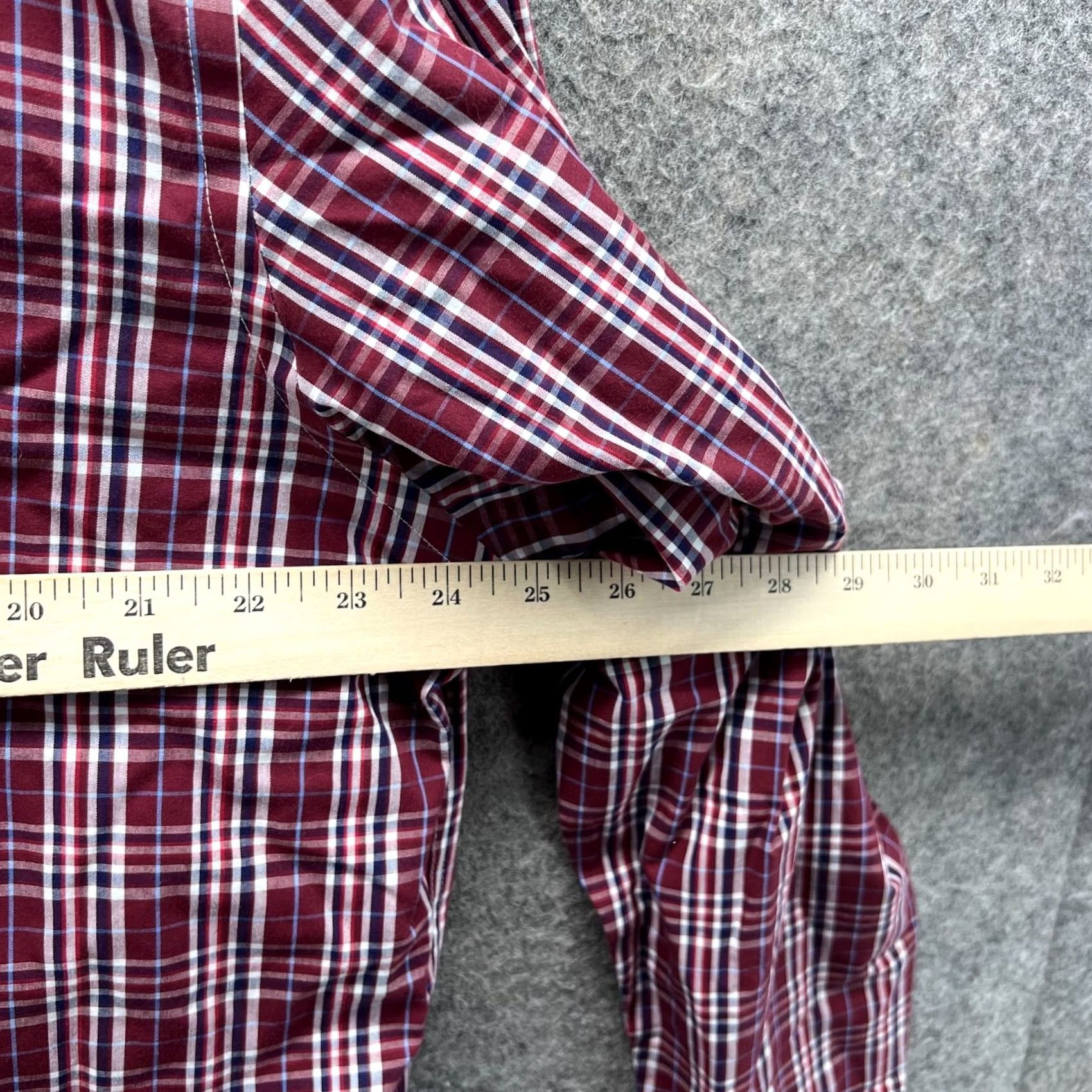 UNTUCKit UNTUCKit Shirt Men XXL Red Button-Down Wrinkle Free Glen Plaid Preppy Check Shirt Size US XXL / EU 58 / 5 - 5 Thumbnail