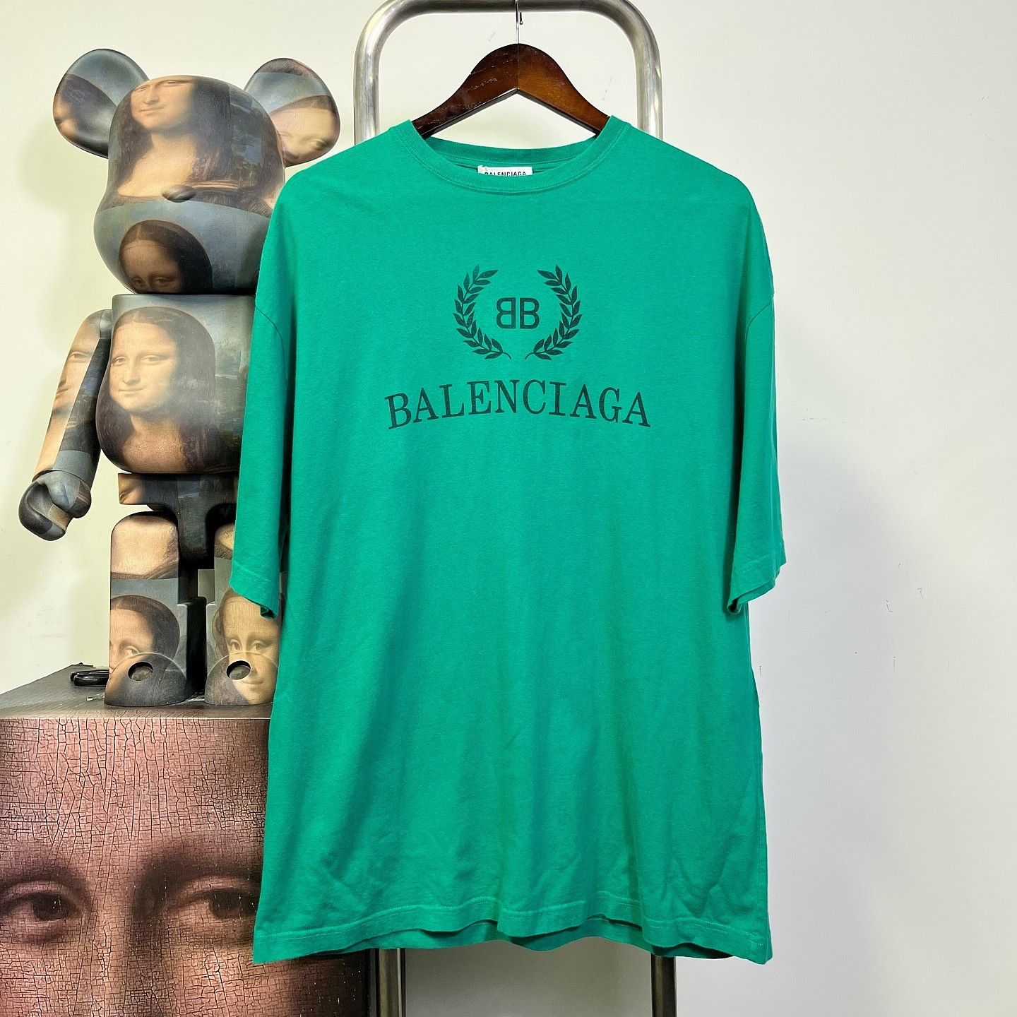 Balenciaga Balenciaga Logo T-Shirt Green M Size US M / EU 48-50 / 2 - 1 Thumbnail