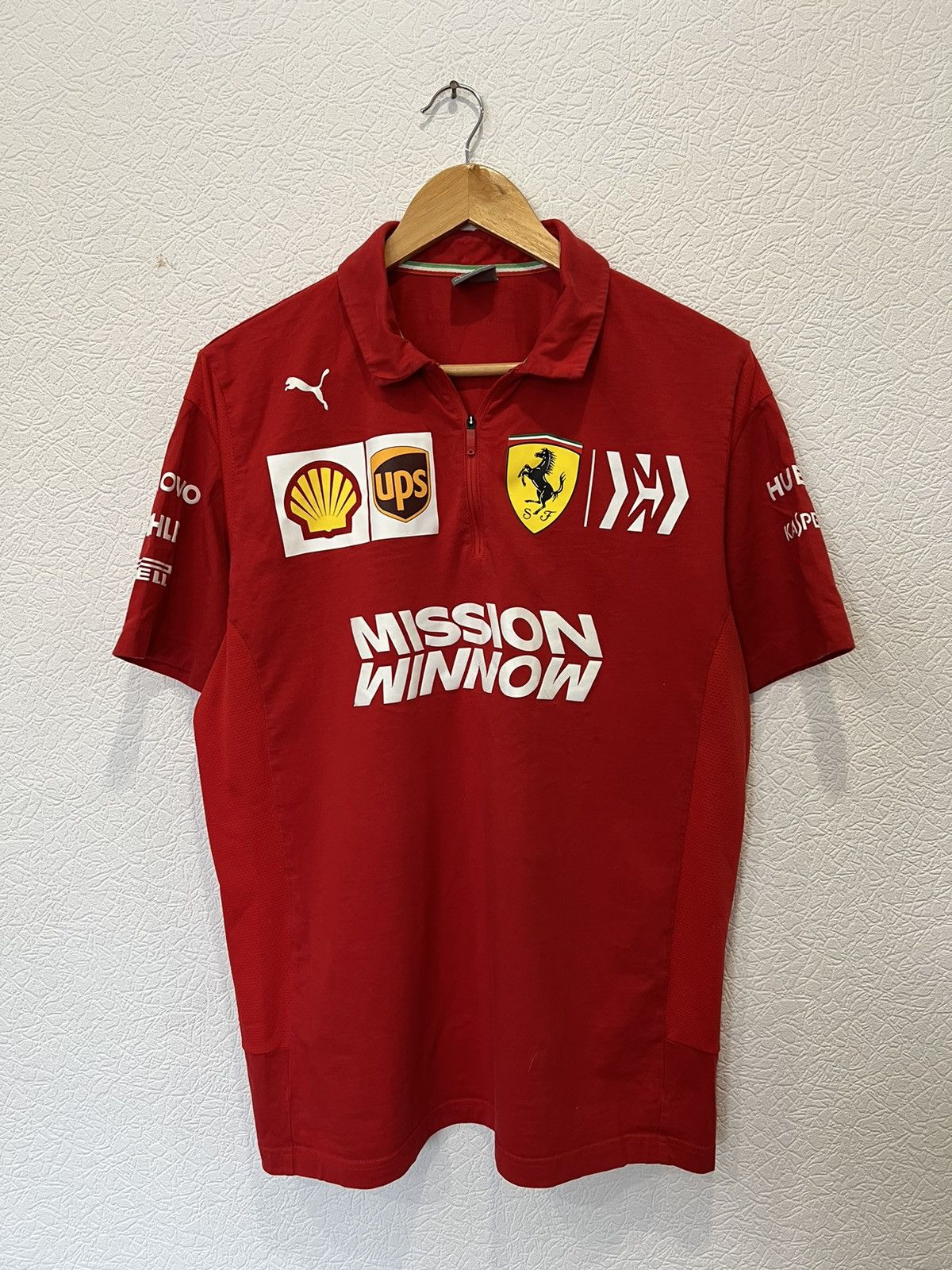 Puma Puma Scuderia Ferrari Racing polo T shirt Mission Winnow Size US L / EU 52-54 / 3 - 1 Thumbnail