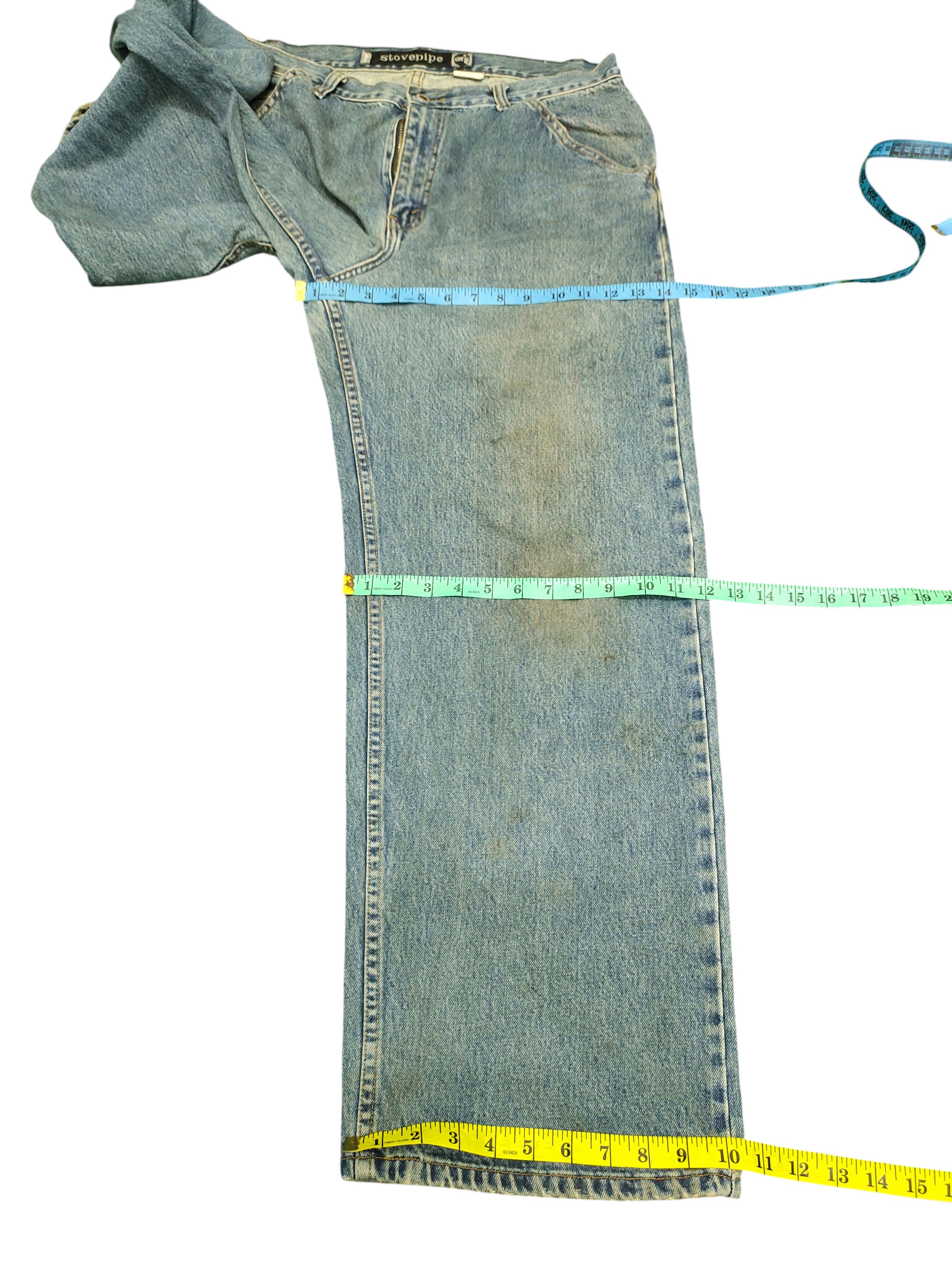 Levi's Vintage Clothing Vintage 90s Levis Silvertab Stovepipe Baggy Denim Jeans Size US 34 / EU 50 - 17 Thumbnail