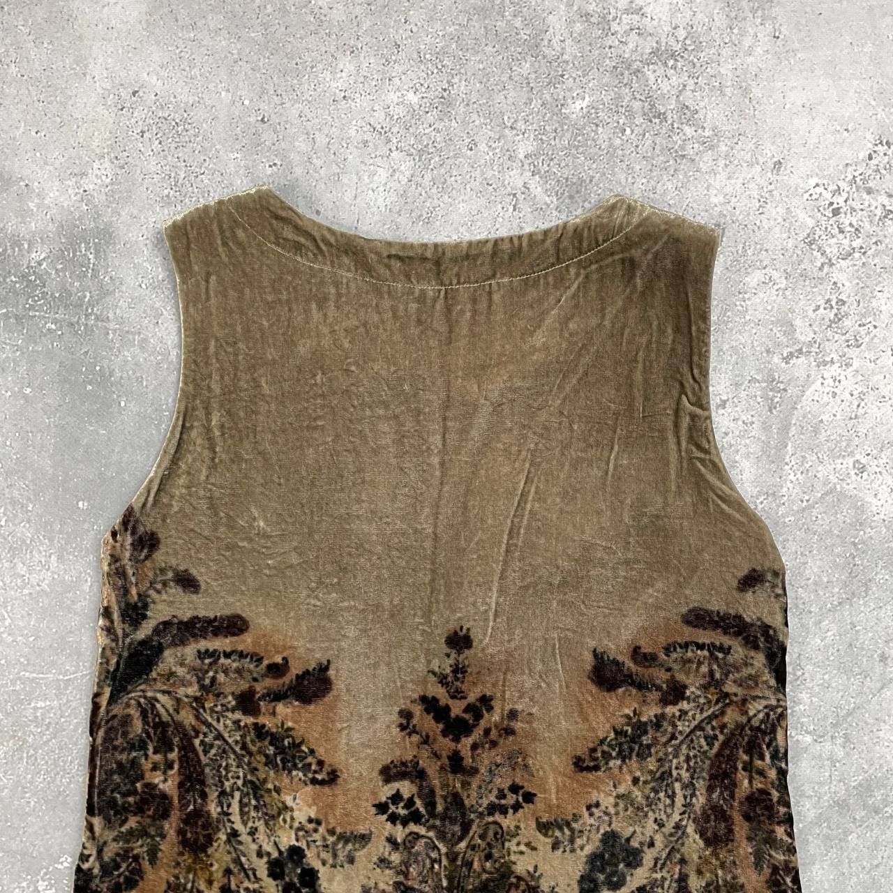 Etro ETRO Paisley Velvet Sleeveless Knee Length Dress Size 42 Size M / US 6-8 / IT 42-44 - 20 Thumbnail
