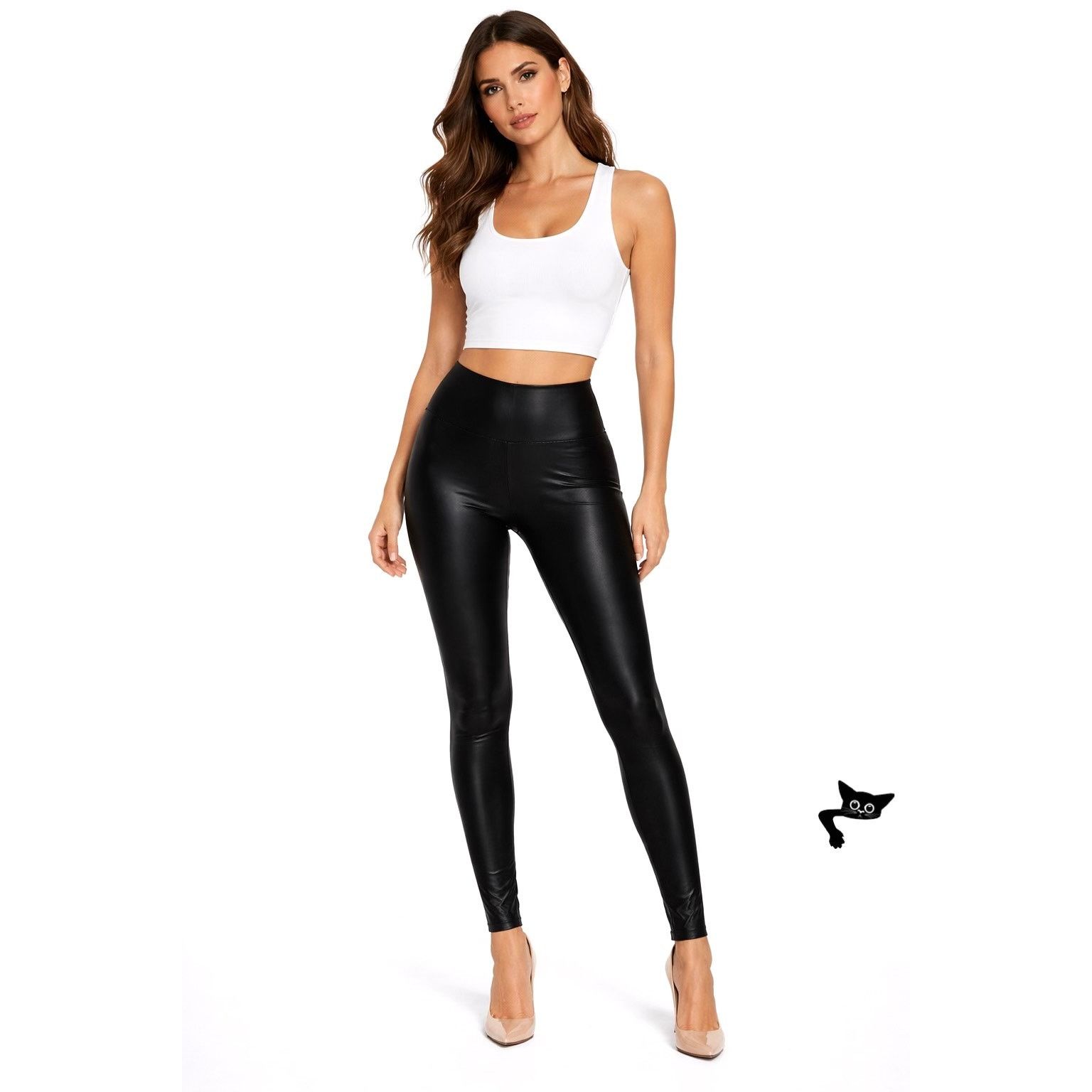 Fashion Nova NWT Fashion Nova Faux Leather Leggings Black Women US S Size 26" / US 2 / IT 38 - 4 Thumbnail