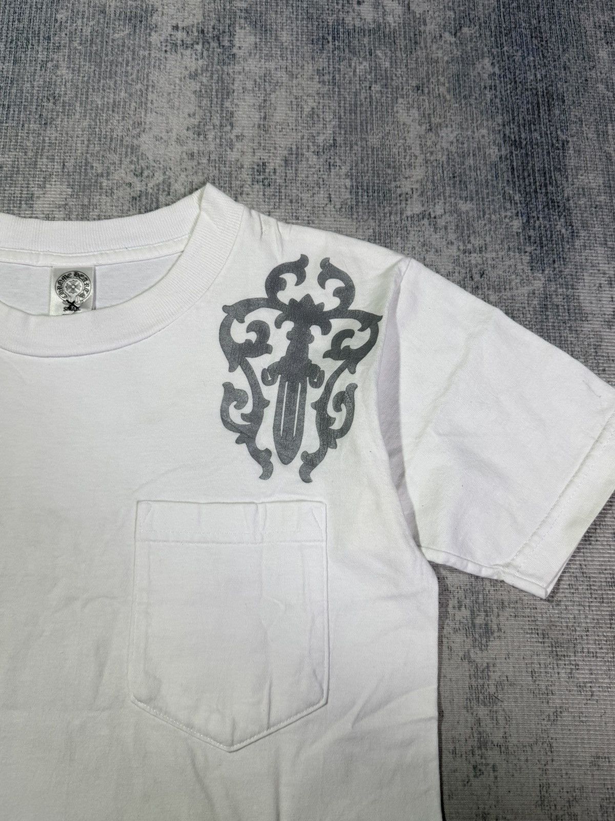 Chrome Hearts RARE! 2010s SILVER Print Cemetery Graveyard Cross Size US S / EU 44-46 / 1 - 7 Thumbnail