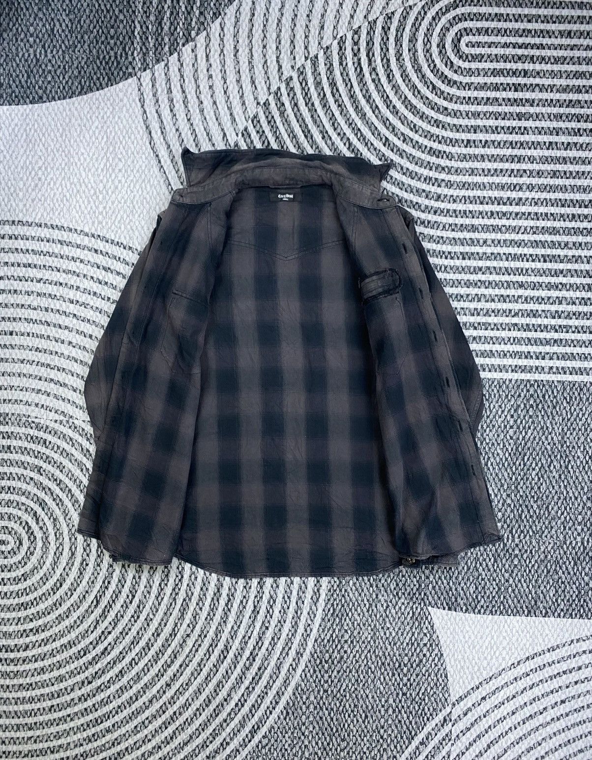 Japanese Brand Vintage Crazy Devil Checked Button Up Punk Style Nice Design Size US M / EU 48-50 / 2 - 6 Thumbnail