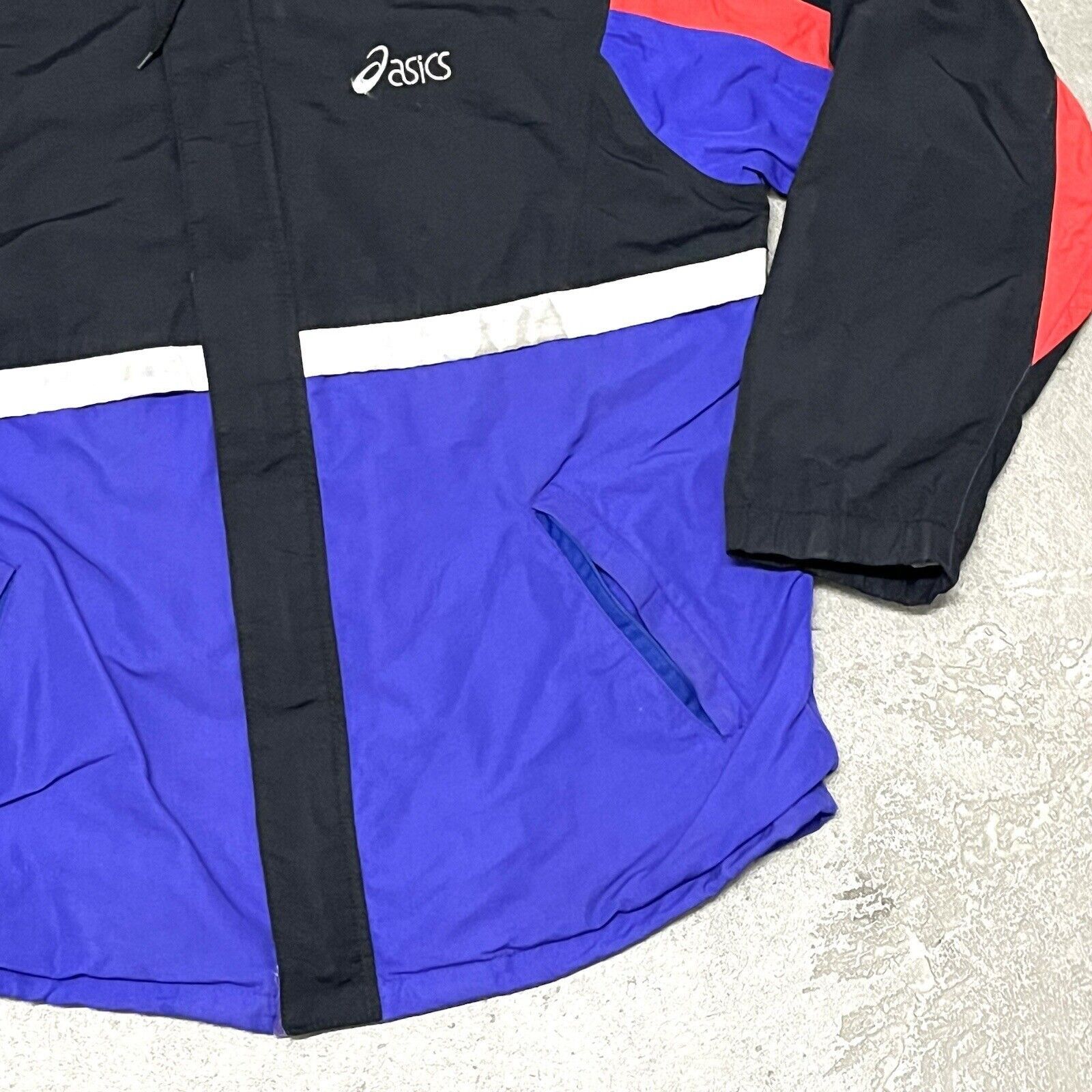 Asics VTG 1990’s ASICS Colour Block Full Zip Windbreaker Size Med Size US M / EU 48-50 / 2 - 5 Thumbnail