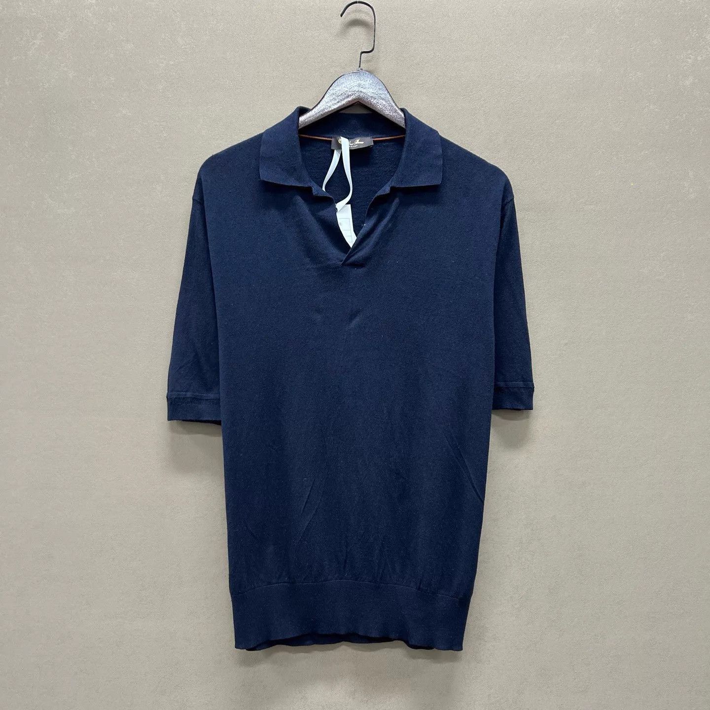 Loro Piana Blue Short-Sleeve Polo Shirt Size US M / EU 48-50 / 2 - 1 Thumbnail