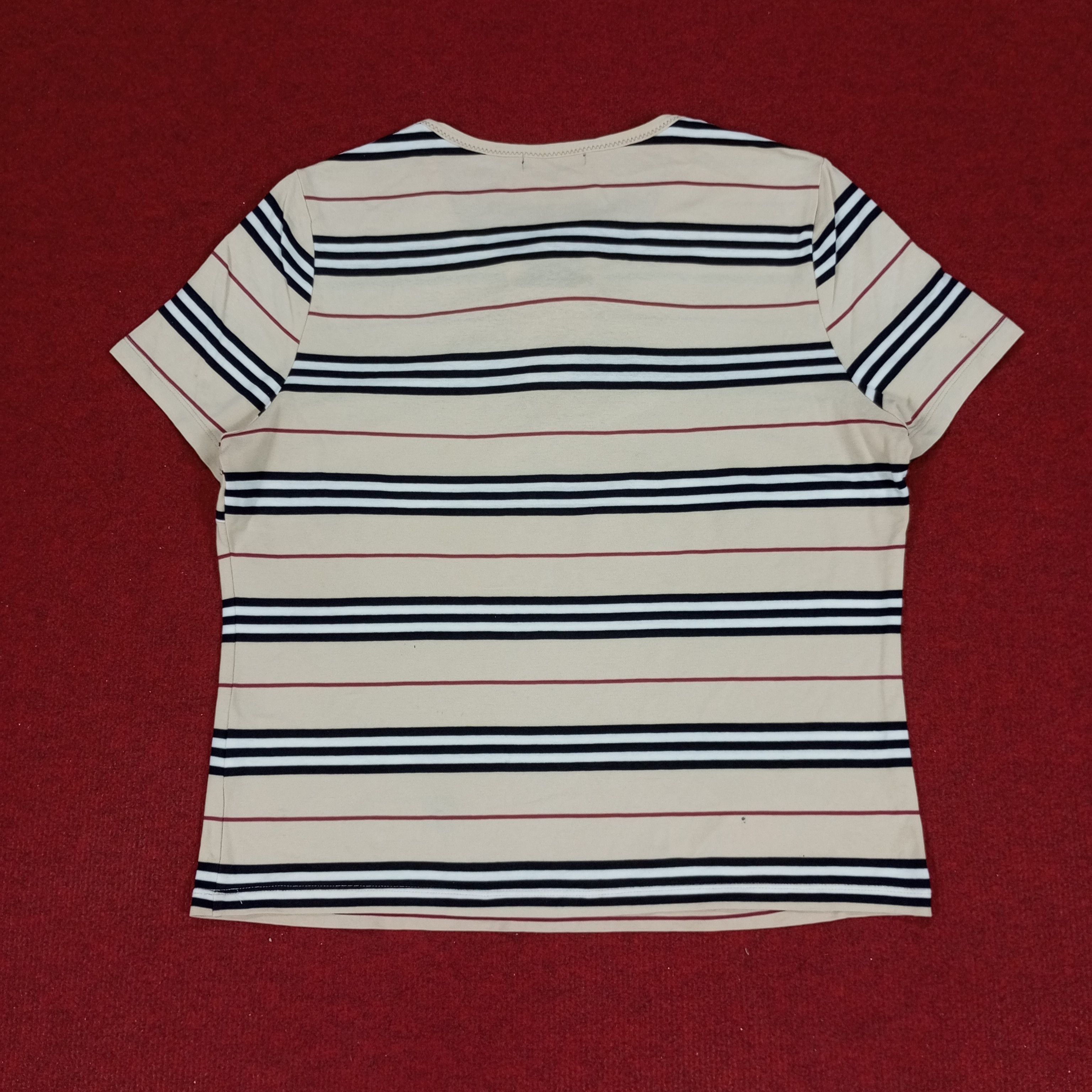 Burberry × Vintage Burberry London Small Logo Design Fashion Tshirt Size M / US 6-8 / IT 42-44 - 3 Thumbnail