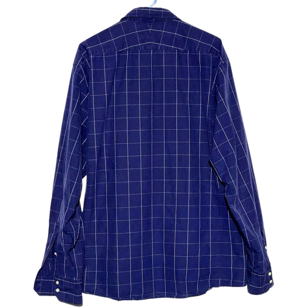 Thomas Pink Thomas Pink Men's Blue Button Down Cotton Shirt Size 18.5 Size US XL / EU 56 / 4 - 2 Thumbnail