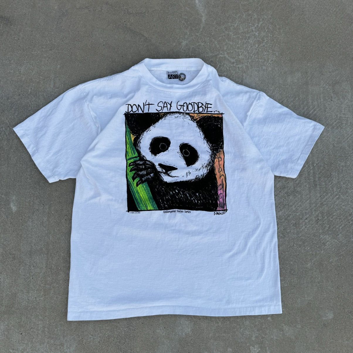 Harley Davidson × JNCO Vintage 90s White Panda Nature Art Graphic Tee XL Size US XL / EU 56 / 4 - 1 Thumbnail