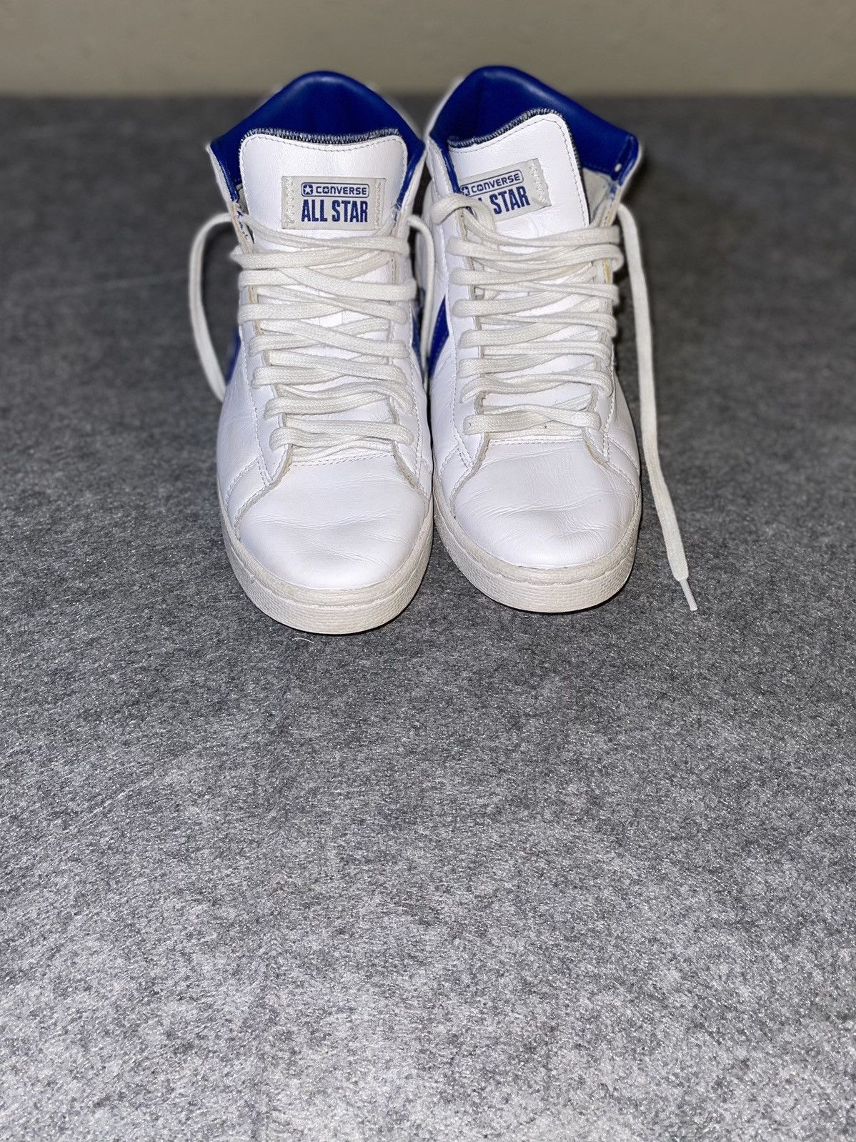 Converse Converse Pro Leather Mid White Blue 170359 Mens 5.5/Women 7 Size US 5.5 / EU 38 - 2 Thumbnail