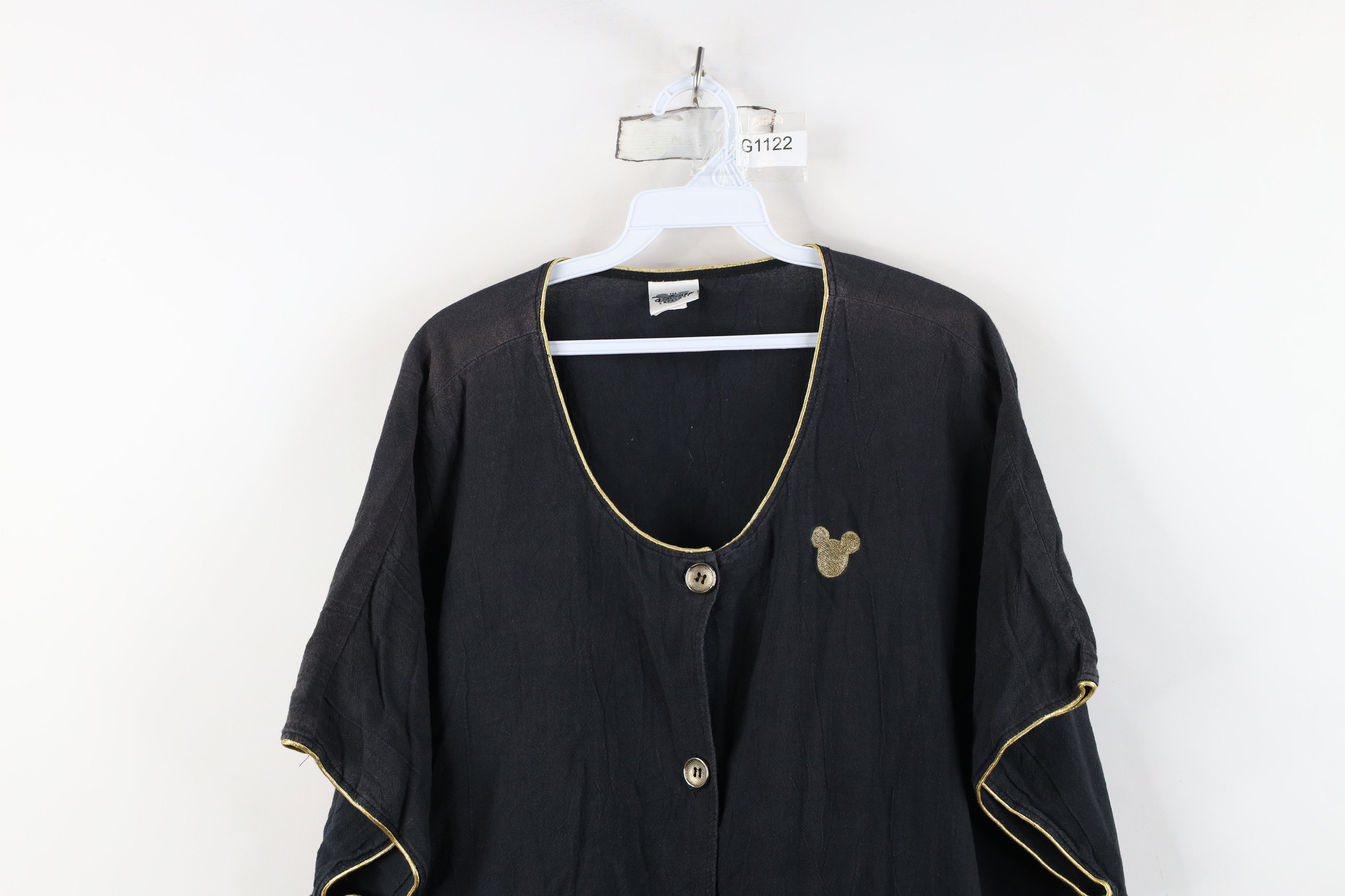 Disney Vintage 80s 90s Disney Dolman Sleeve Gauzy Buton Shirt Size 3XL / US 20-22 - 2 Thumbnail