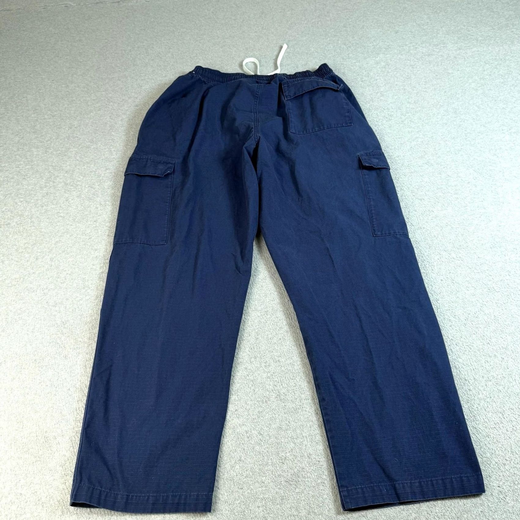 Nike Nike Pants Men Large Blue Cargo Ripstop Elastic Waist Relaxed Ankle Streetwear Size US 33 - 2 Thumbnail
