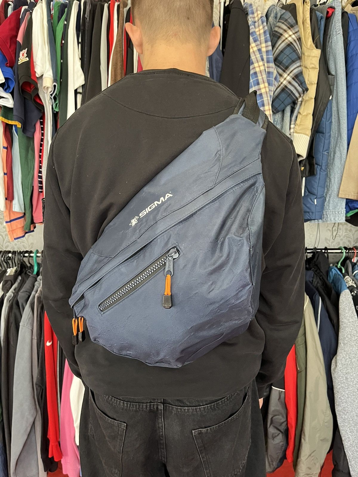 Other Vintage multi pocket Avantgarde black sling bag Y2K Size ONE SIZE - 18 Thumbnail