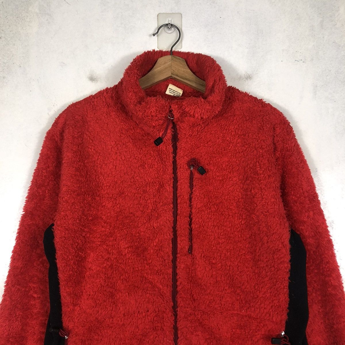 Japanese Brand 📌VINTAGE ZIPPER FLEECE JACKET EDWIN RARE RICH RED Size US XL / EU 56 / 4 - 5 Thumbnail