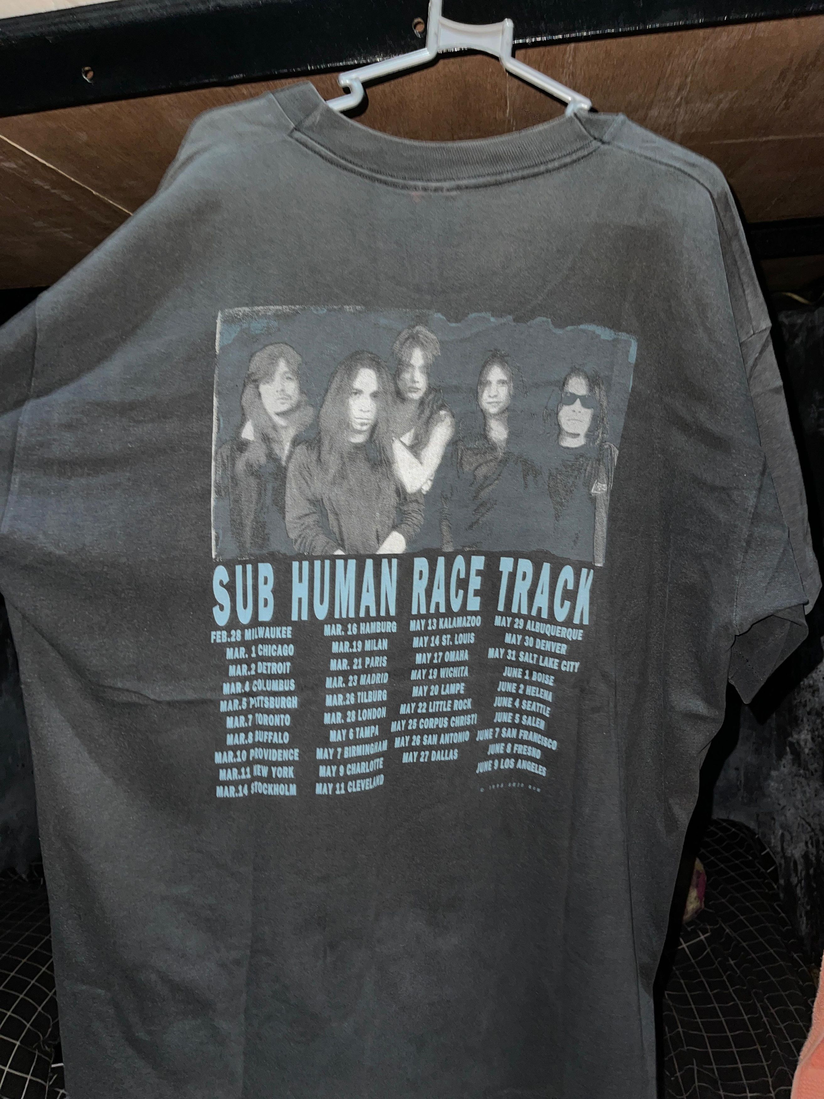 Other Vintage Skid Row Shirt 1995 Size US XL / EU 56 / 4 - 2 Thumbnail