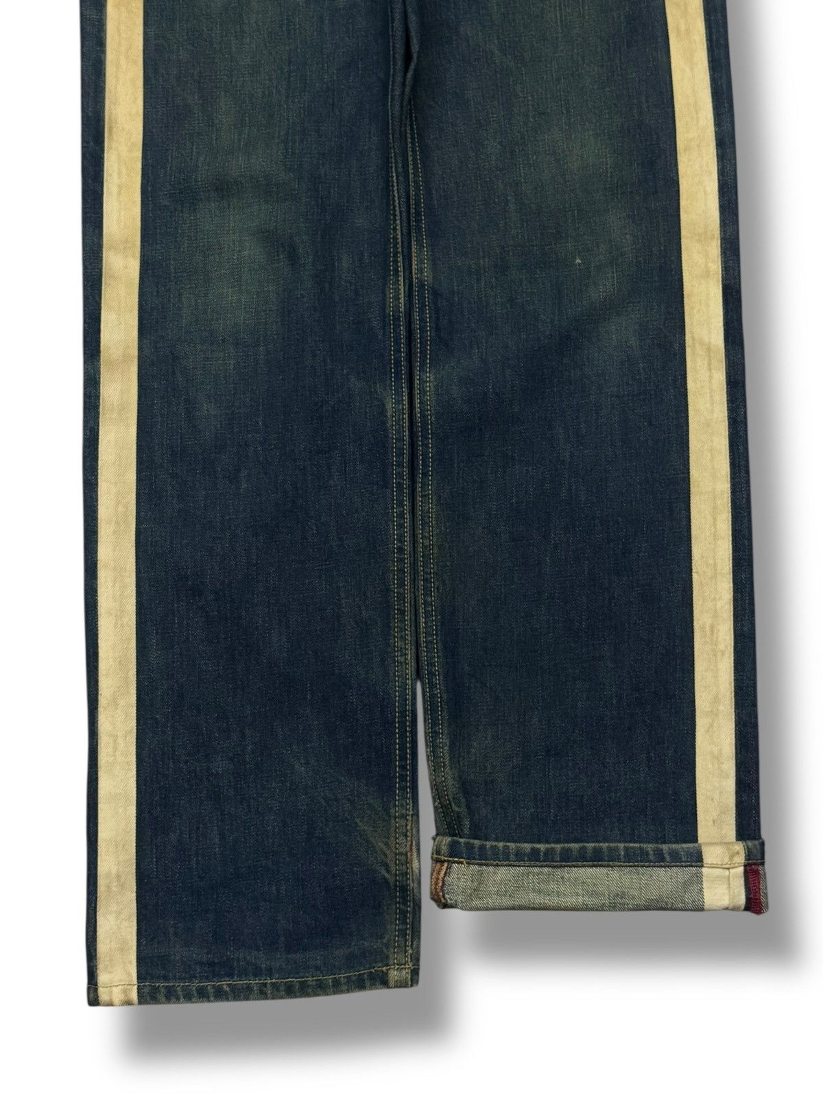 Hysteric Glamour Vintage Walking Jumper by Bobson Japanese Denim Side Stripe Size US 31 - 5 Thumbnail