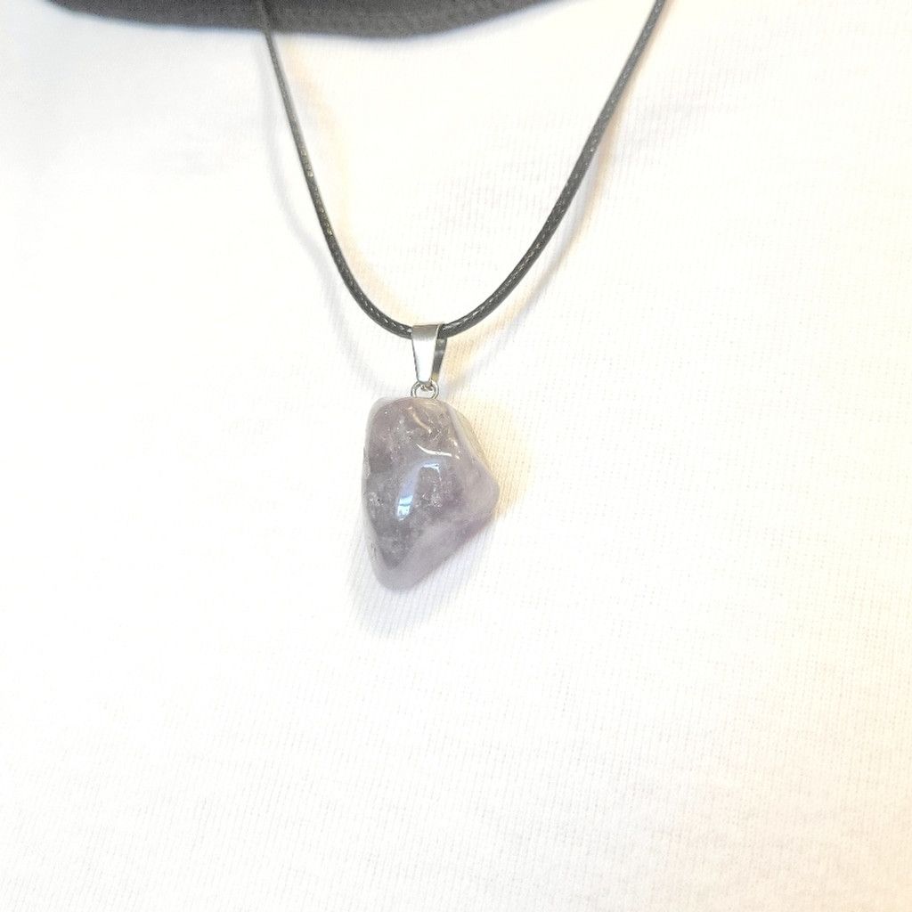 Handmade Natural Amethyst Crystal Pendant Necklace Size ONE SIZE - 3 Thumbnail