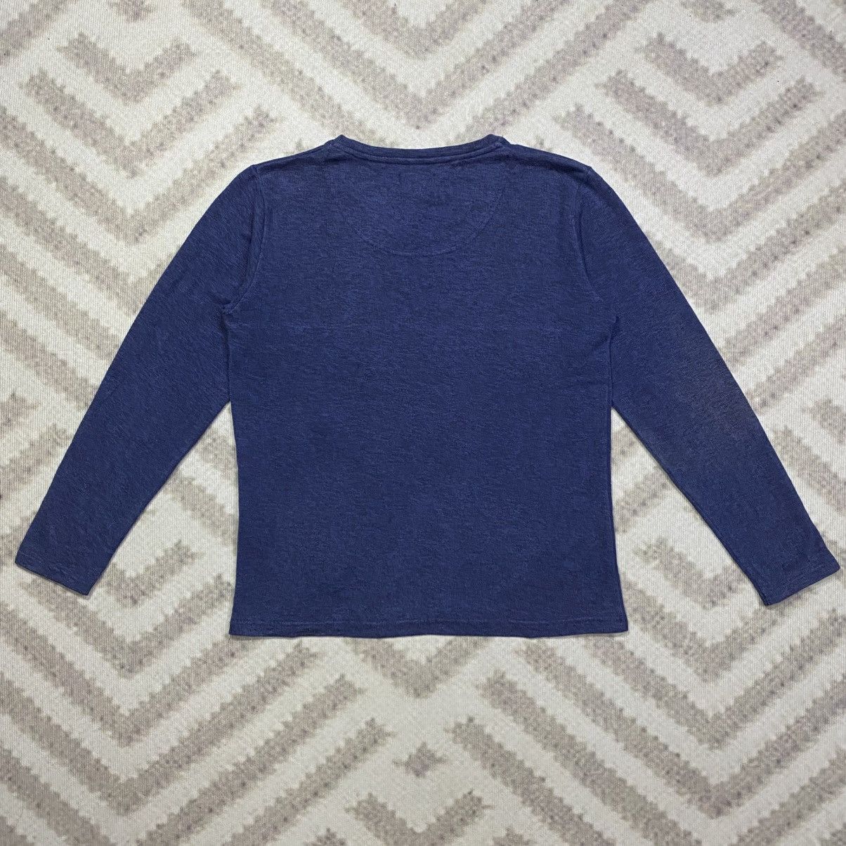 semanticdesign Made In Japan SEMANTICDESIGN Plain V-neck Long Sleeve Tee Size US M / EU 48-50 / 2 - 2 Thumbnail