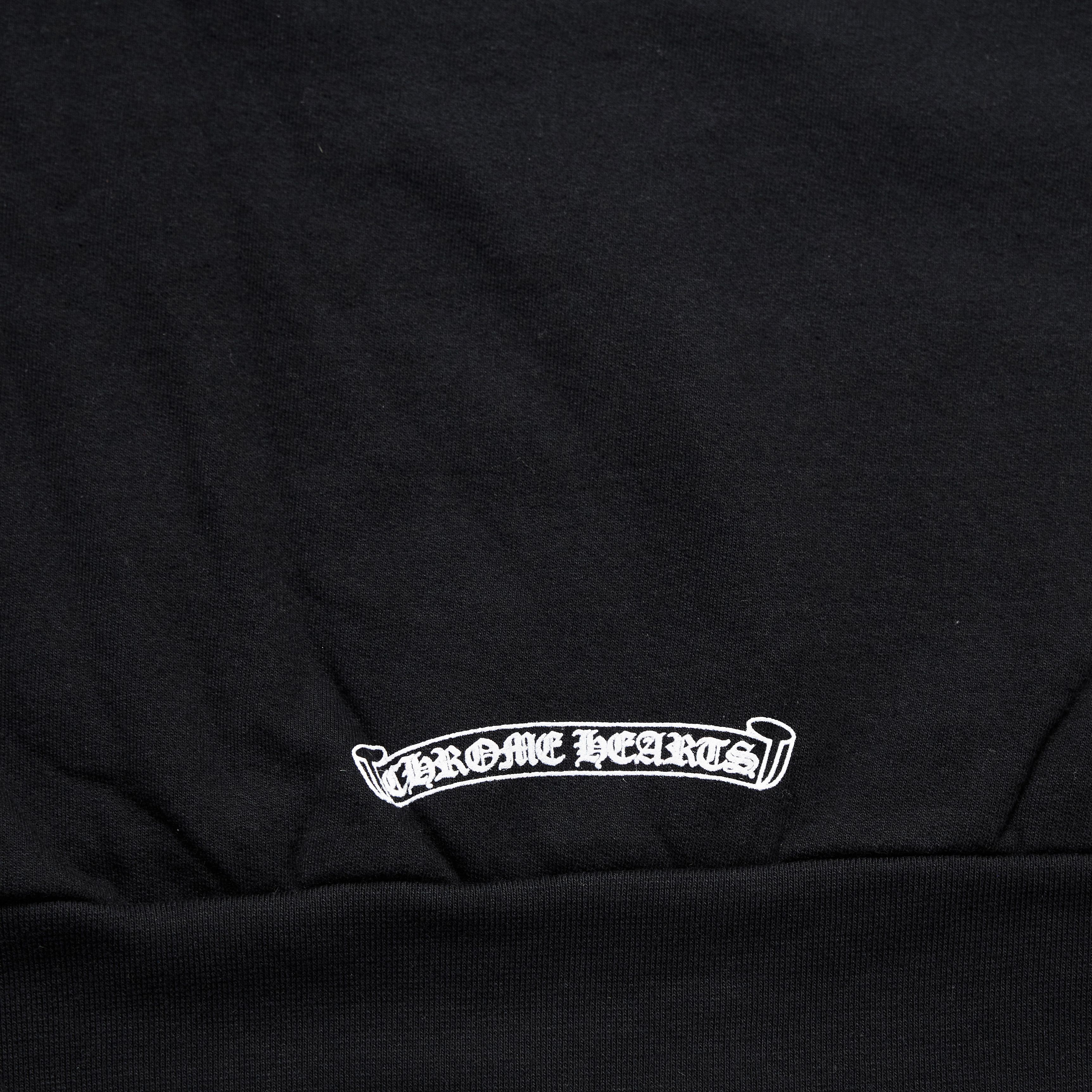 Chrome Hearts CHROME HEARTS Fleece Zip Hoodie BLACK Size US XL / EU 56 / 4 - 5 Thumbnail