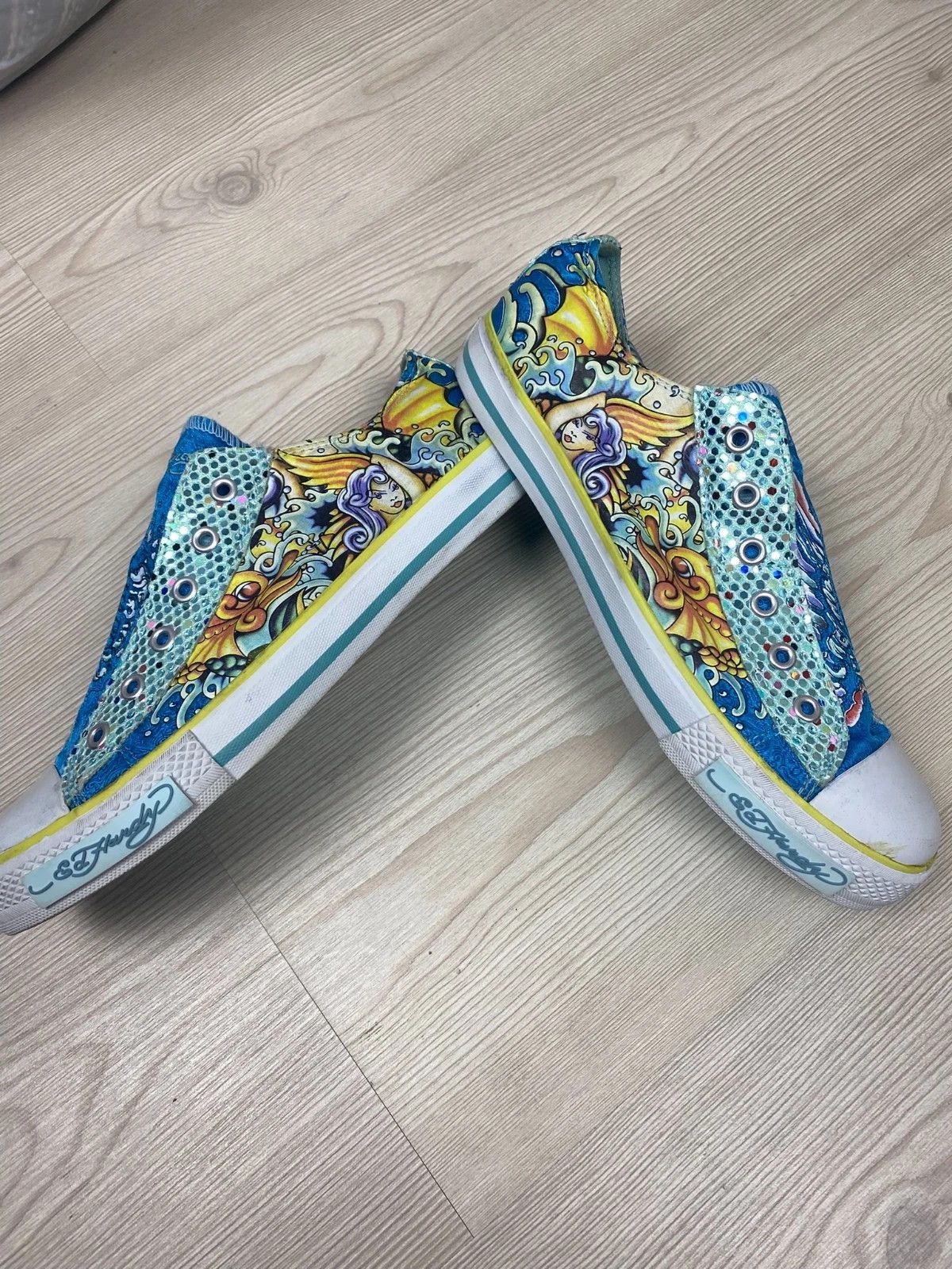 Ed Hardy Ed Hardy Shoes- UK 5.5 US 7 EUR 39 Minimal Wear Glitter Size US 7 / IT 37 - 2 Thumbnail