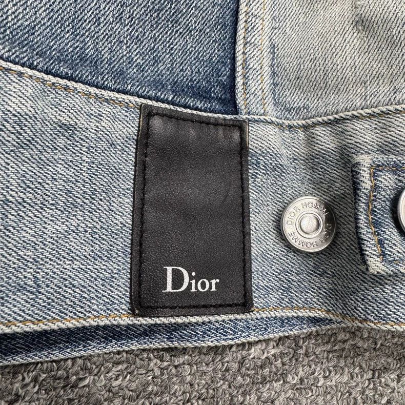 Dior Vintage Distressed Denim Jacket by Dior-2505 Size US L / EU 52-54 / 3 - 3 Thumbnail
