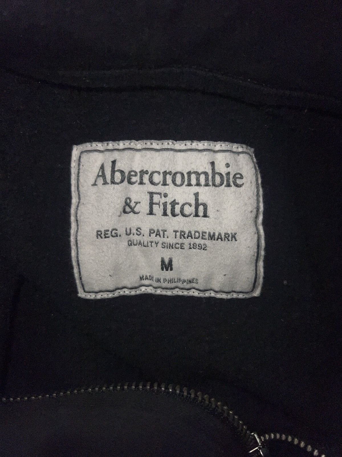 Abercrombie & Fitch Abercrombie & Fitch Vintage Logo Zip Up Navy Hoodie Size US M / EU 48-50 / 2 - 3 Thumbnail