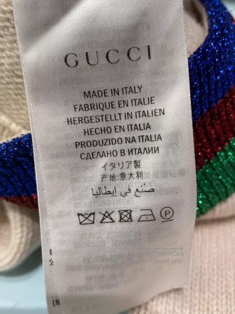 Gucci Gucci Color-blocked striped wool V-neck single-breasted lo Size XS / US 0-2 / IT 36-38 - 6 Thumbnail