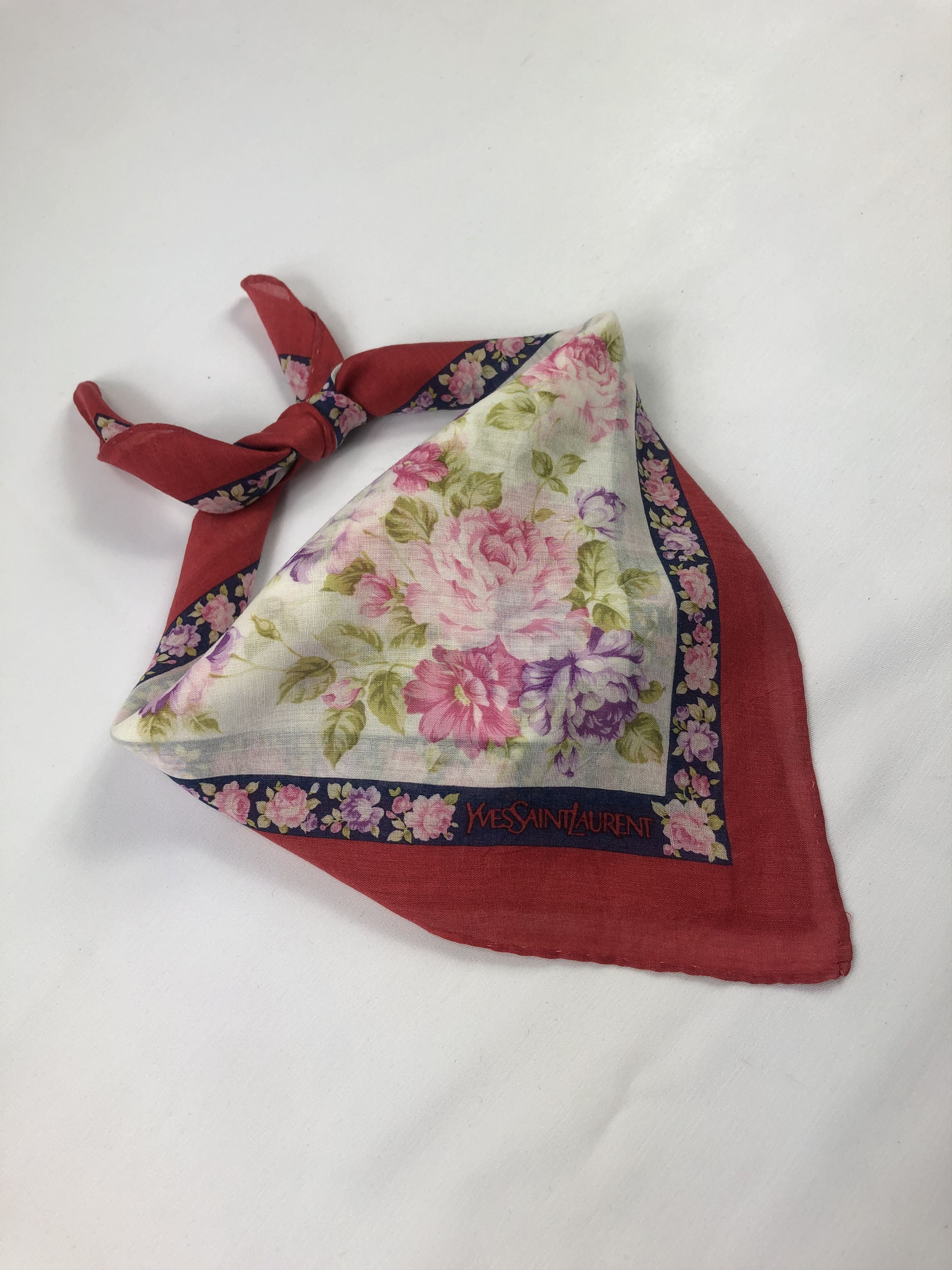Yves Saint Laurent Yves Saint Laurent Handkerchief / Bandana / Neckerchief Size ONE SIZE - 2 Thumbnail