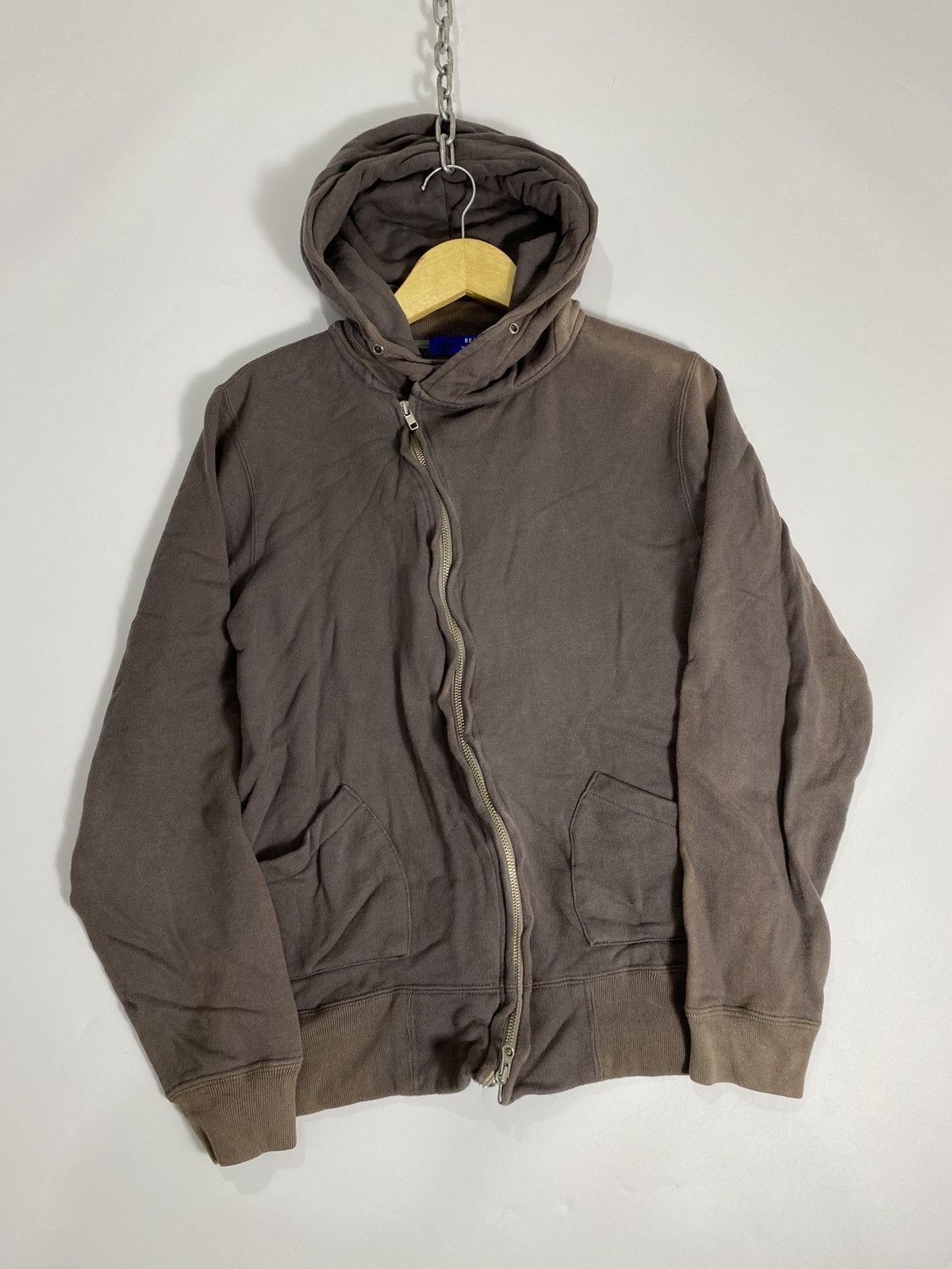 Japanese Brand Japanese faded hoodie beams hearts asymetrical style Size US M / EU 48-50 / 2 - 2 Thumbnail