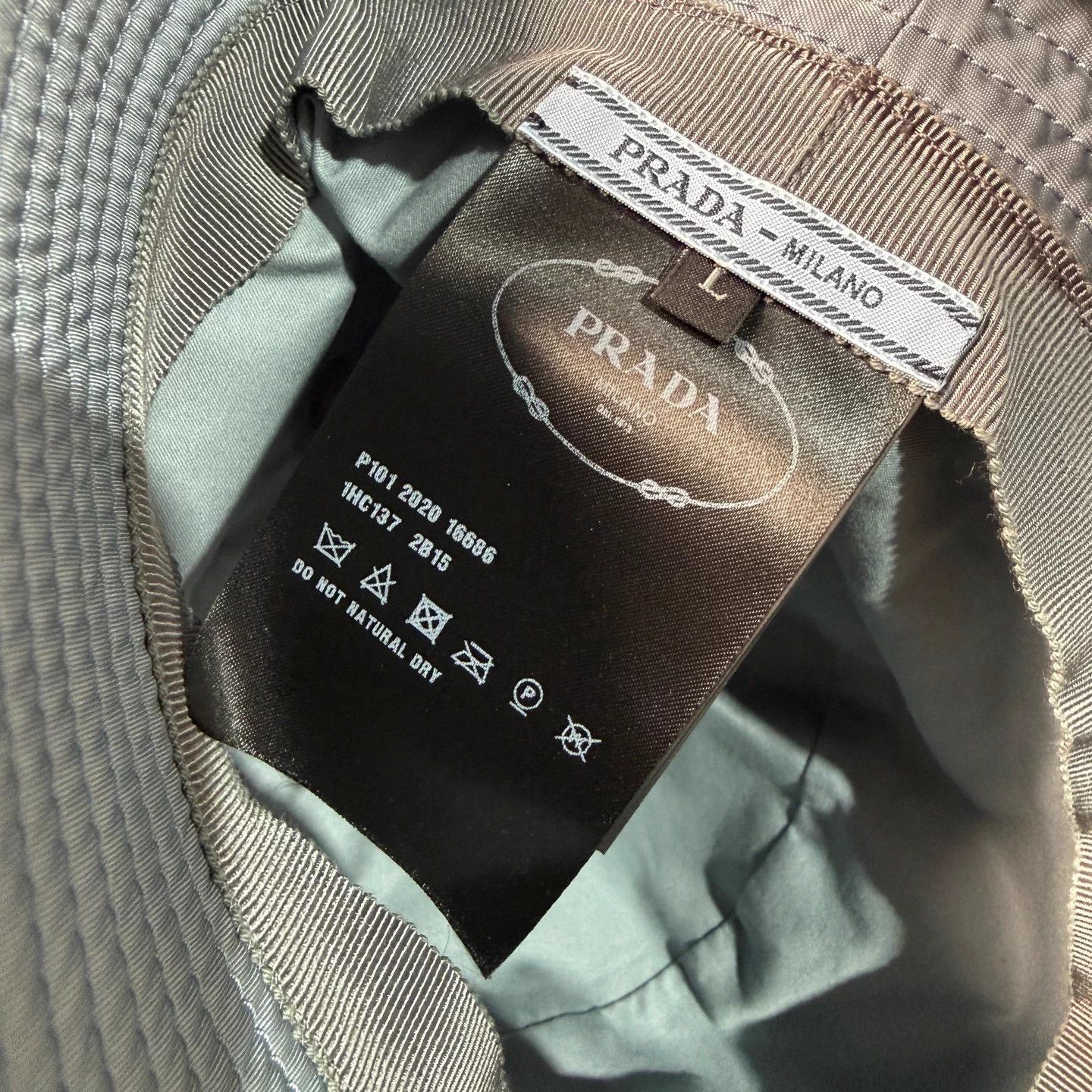Prada PRADA Nylon Bucket Hat Triangle Logo Blue L New Unworn Size ONE SIZE - 5 Thumbnail