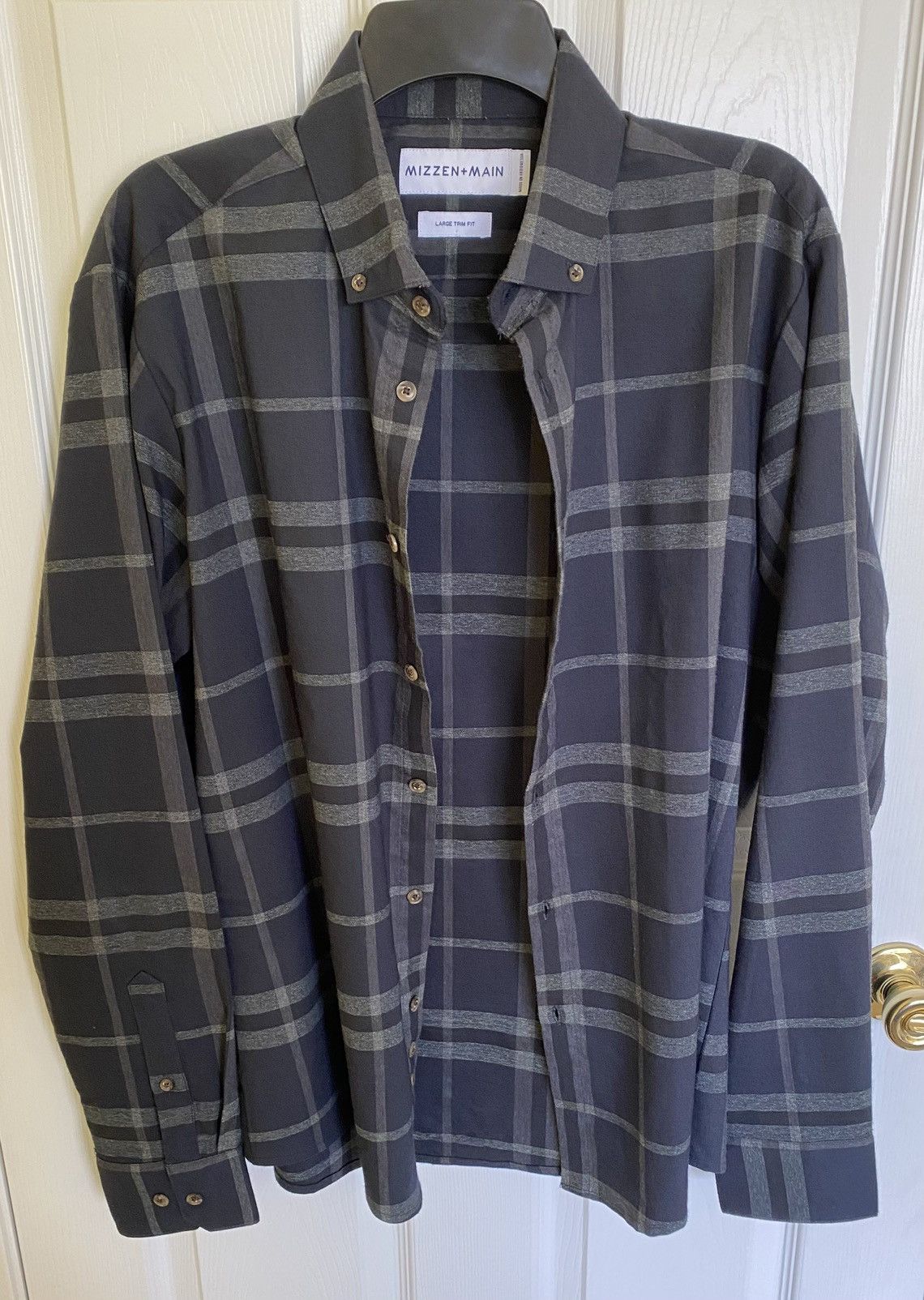 Mizzen+Main Mizzen + Main Large Trim Fit Proctor Shirt Plaid Flannel Size US L / EU 52-54 / 3 - 2 Thumbnail