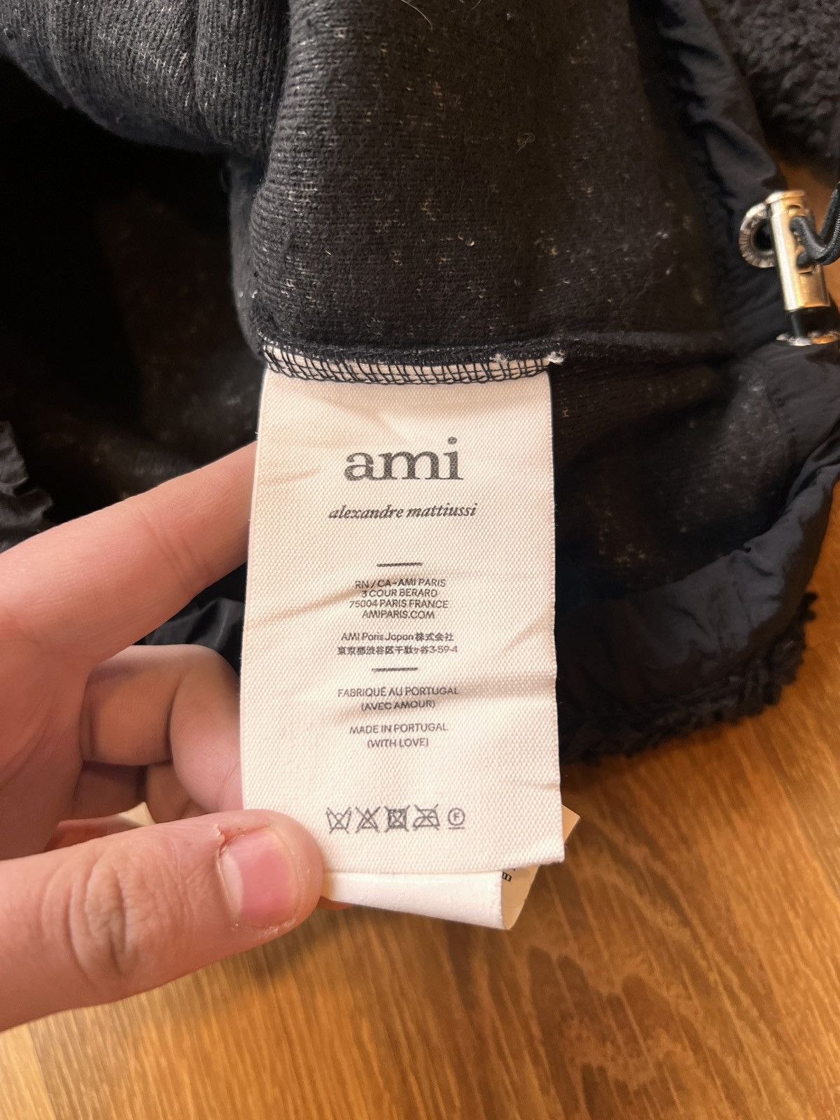 AMI Rare Ami Heart Logo Sherpa / Fleece (Black) Size US L / EU 52-54 / 3 - 11 Thumbnail