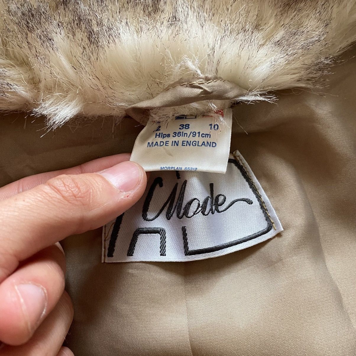 If Six Was Nine 80s Vintage Faux Fur Oversize Coat Jacket England Womens Size L / US 10 / IT 46 - 7 Thumbnail