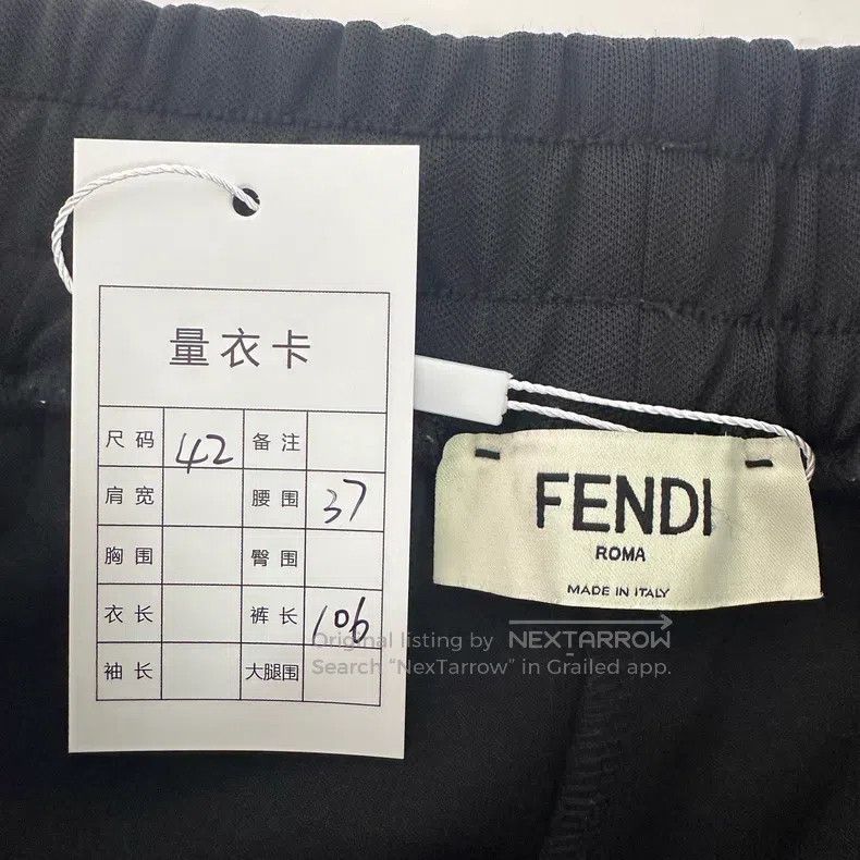 Fendi Fendi Solid Color Elastic Side Double F Printed Trousers Size 27" / US 4 / IT 40 - 3 Thumbnail