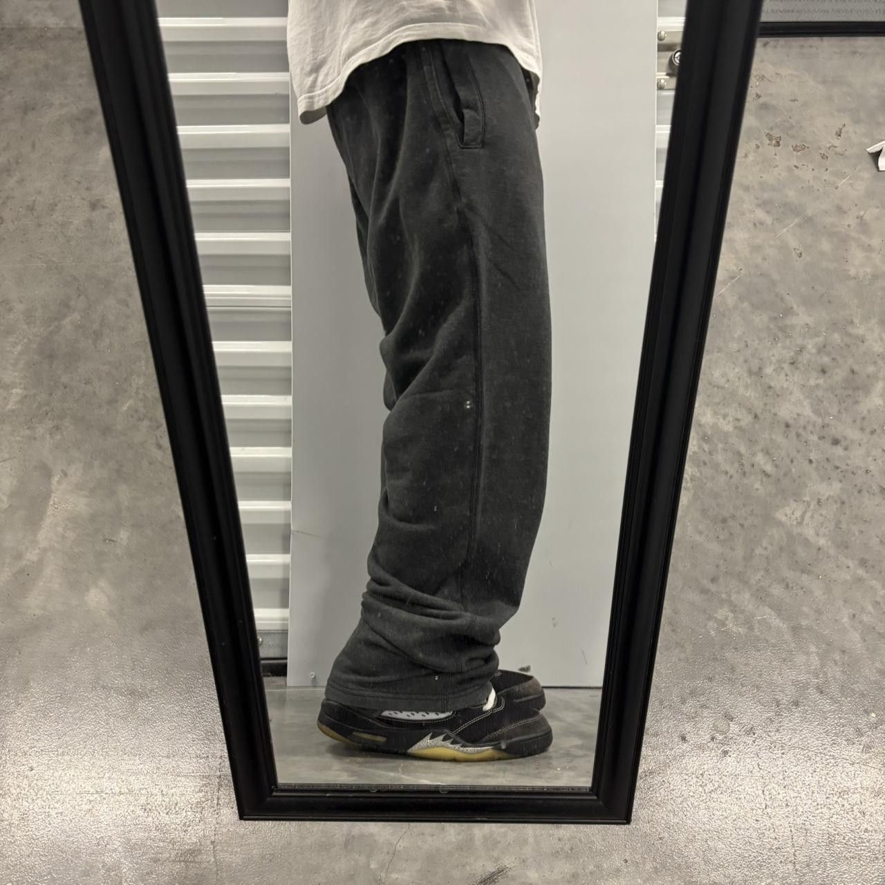 Japanese Brand × Vintage Crazy Vintage Y2K/2000s Dark Grey Skater Essential Sweatpants! Size US 36 / EU 52 - 2 Thumbnail