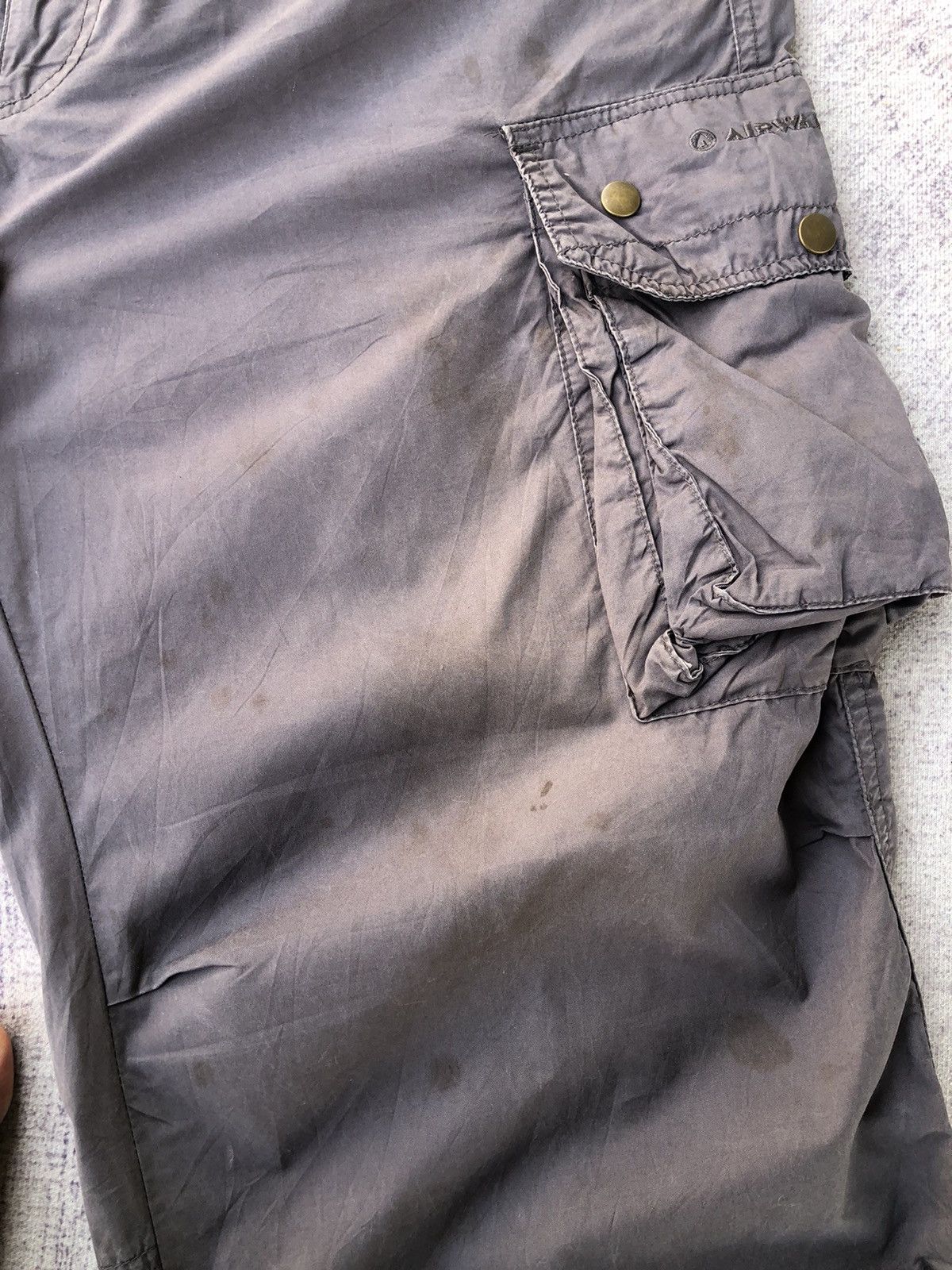 Airwalk Faded Cargo Airwalk Beggie Style With 6 Pocket Pants Size US 33 - 6 Thumbnail