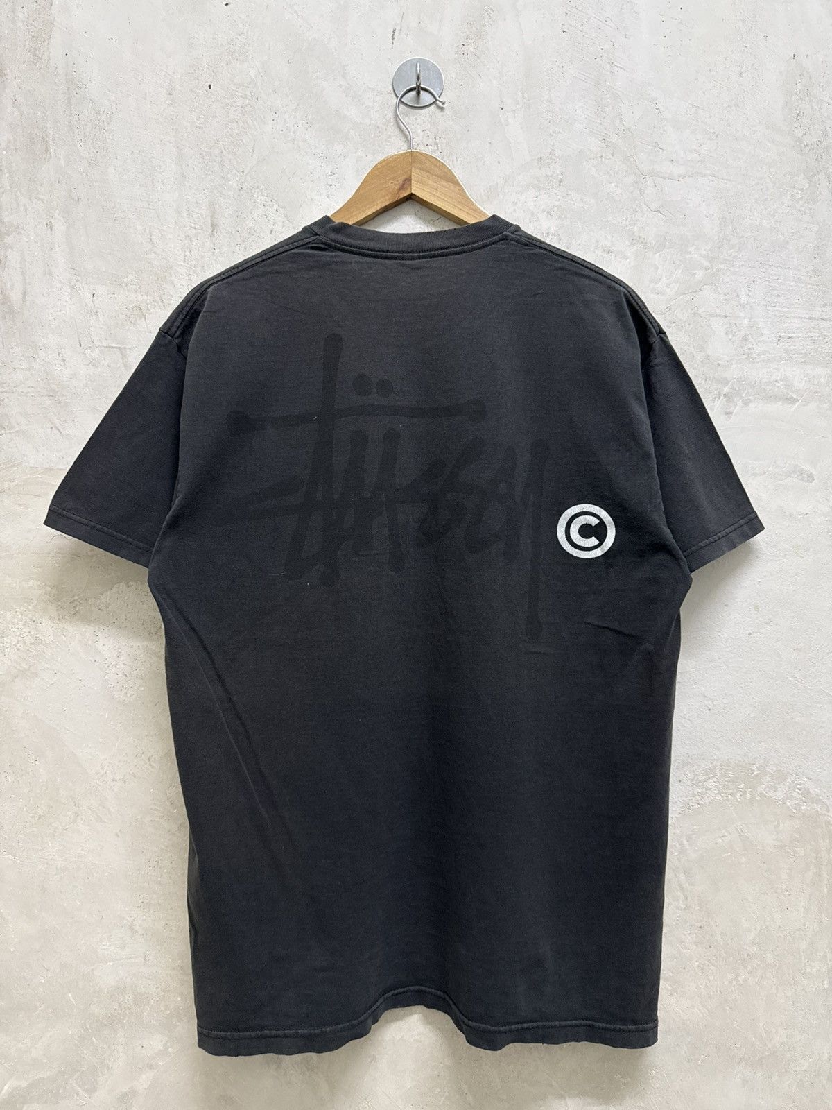 Stussy Sun Faded Stussy Signature distressed thrash tees Size US L / EU 52-54 / 3 - 1 Thumbnail