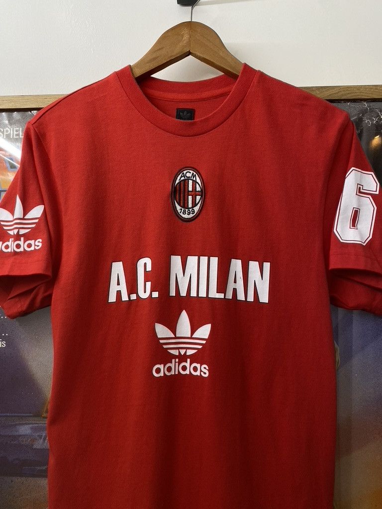 Adidas 2009 Vintage Adidas AC Milan Football Team Top Size US M / EU 48-50 / 2 - 2 Thumbnail