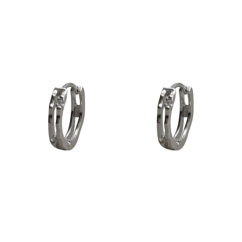Jewelry × Sterling Silver Matchless Earrings One Pairs Chrome Jewelry Size ONE SIZE - 6 Thumbnail