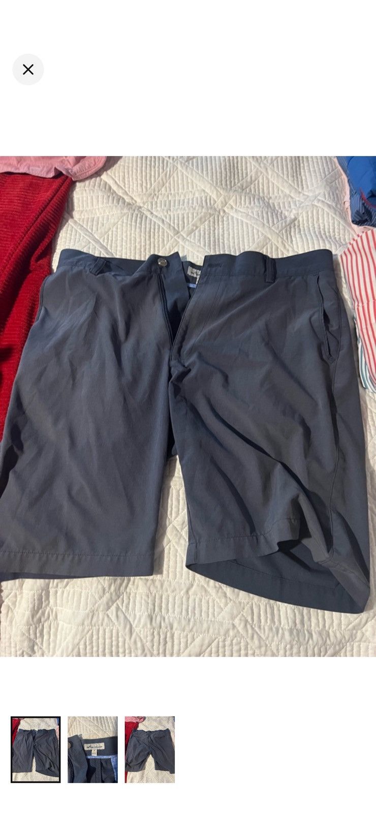 Peter Millar Peter Millar Navy Shorts Size US 35 - 1 Thumbnail